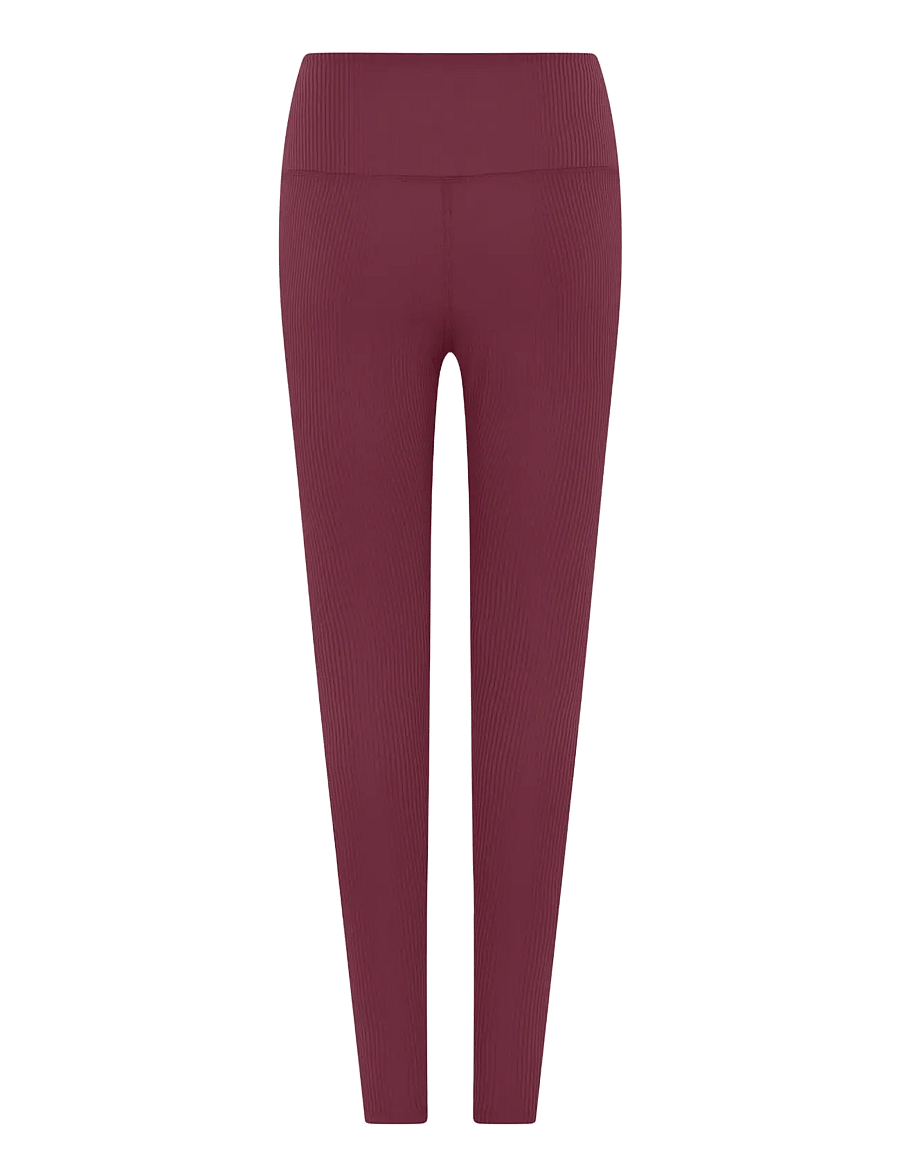 Girlfriend Collective - Rib High-Rise Legging, Long - pilna garuma - goji - 1