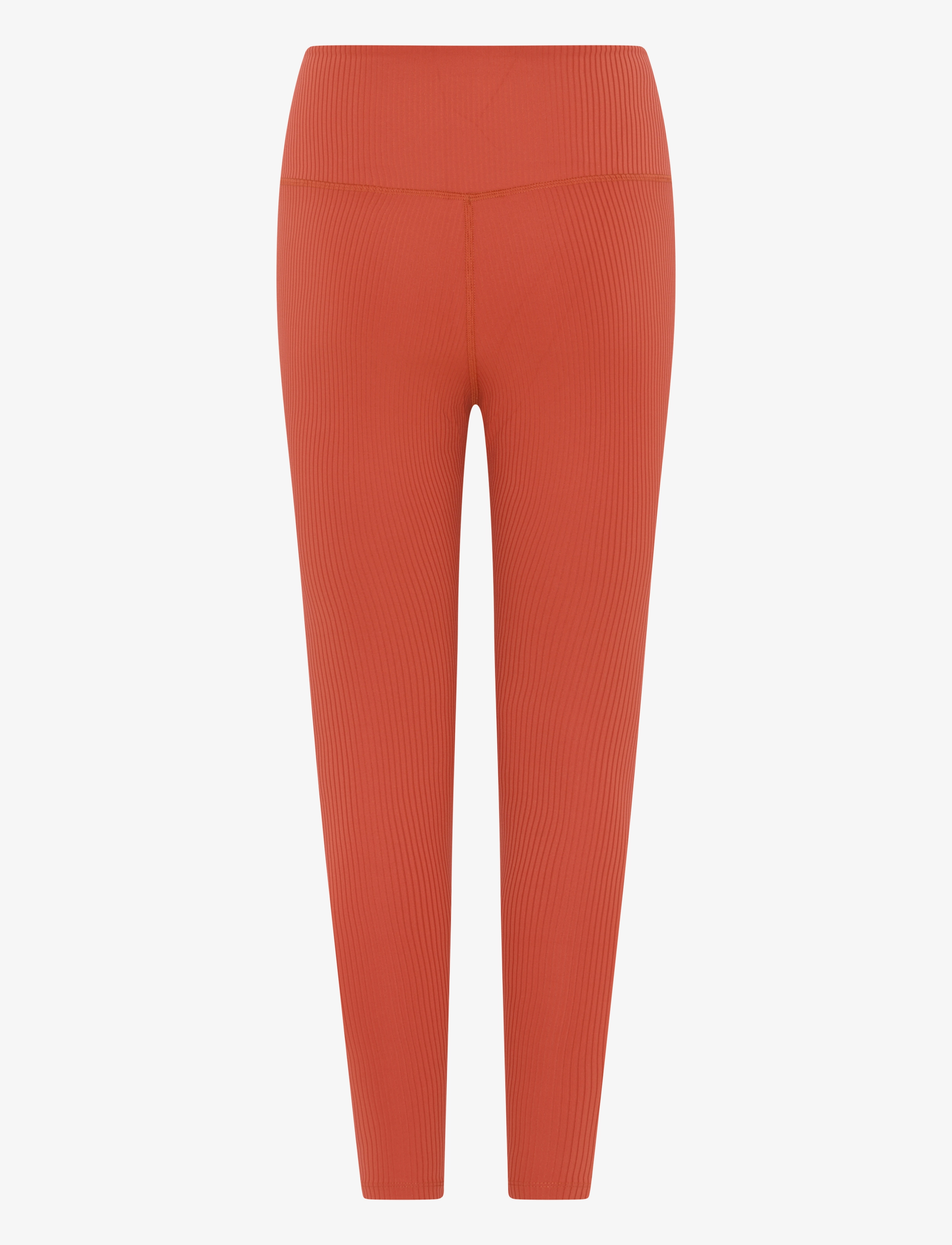 Girlfriend Collective - Rib High-Rise Legging, 7/8 - 7/8 længde - red clay - 2