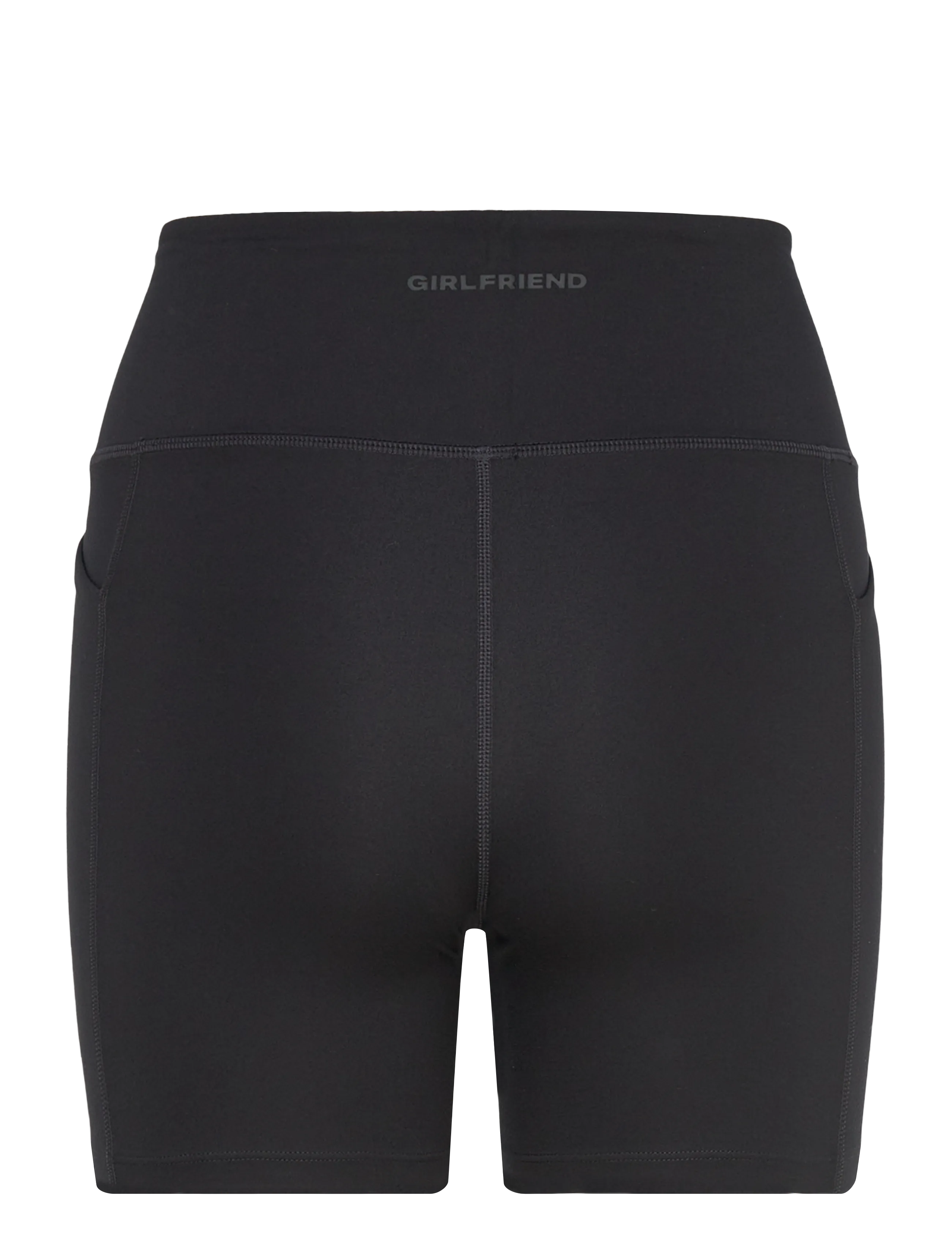 Girlfriend Collective - Pocket High-Rise Run Shorts - treenishortsit - black - 1
