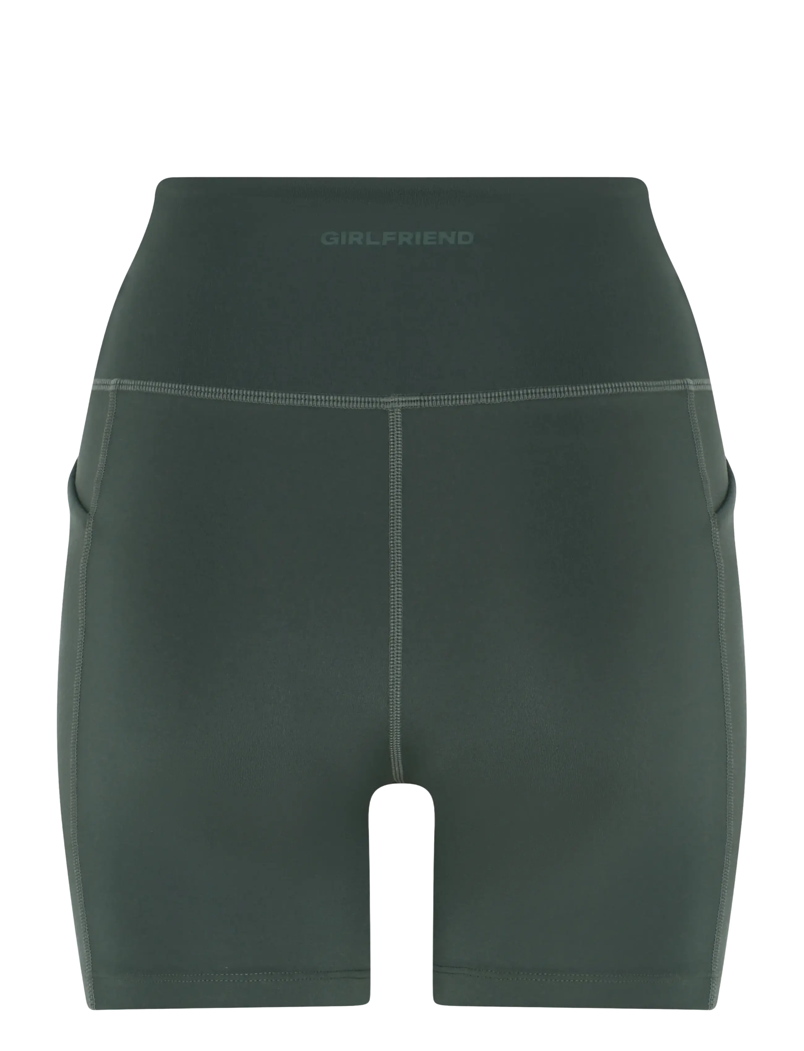 Girlfriend Collective - Pocket High-Rise Run Shorts - trainings-shorts - jungle - 2