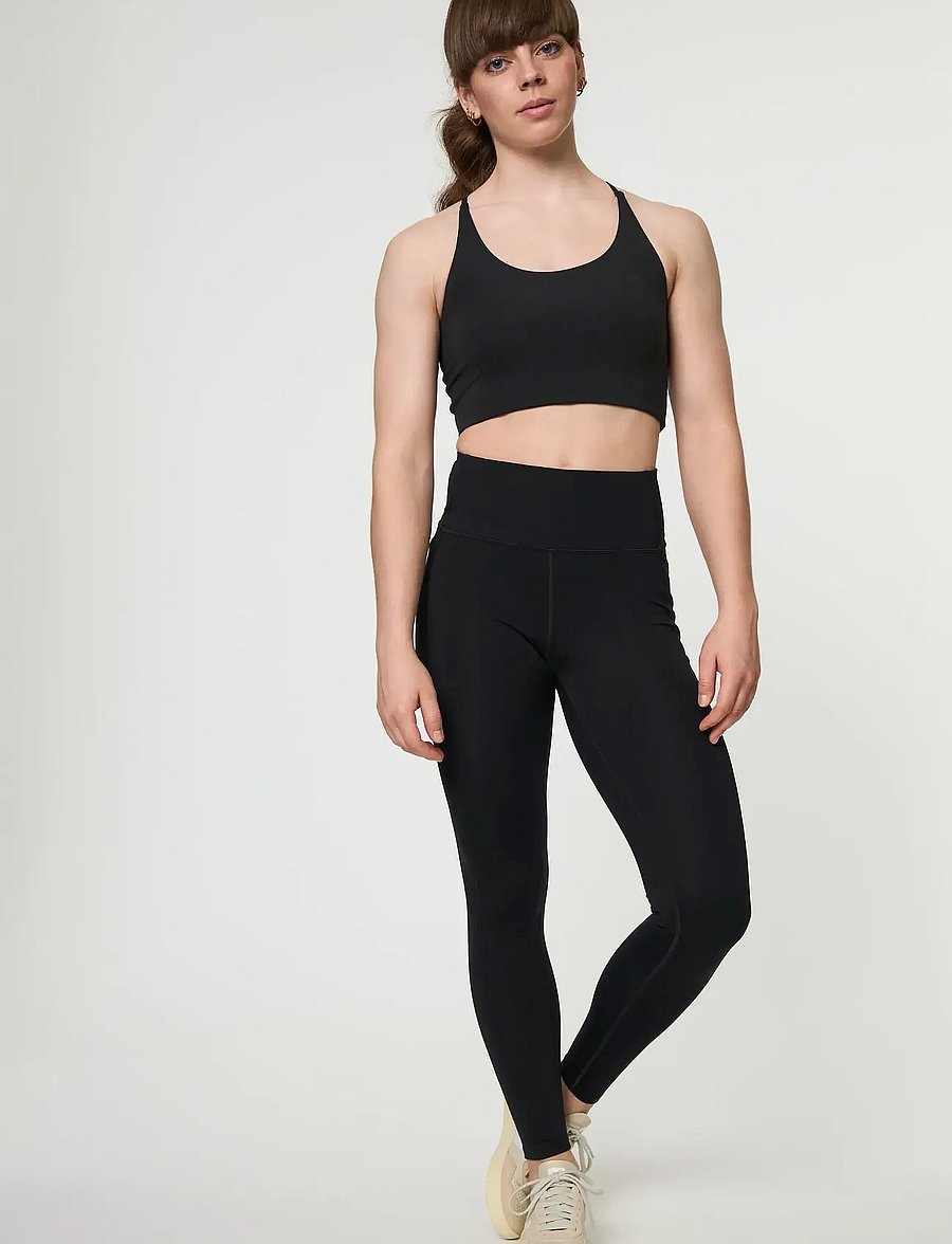 Girlfriend Collective - Pocket High-Rise Legging, Long - täispikkus - black - 0