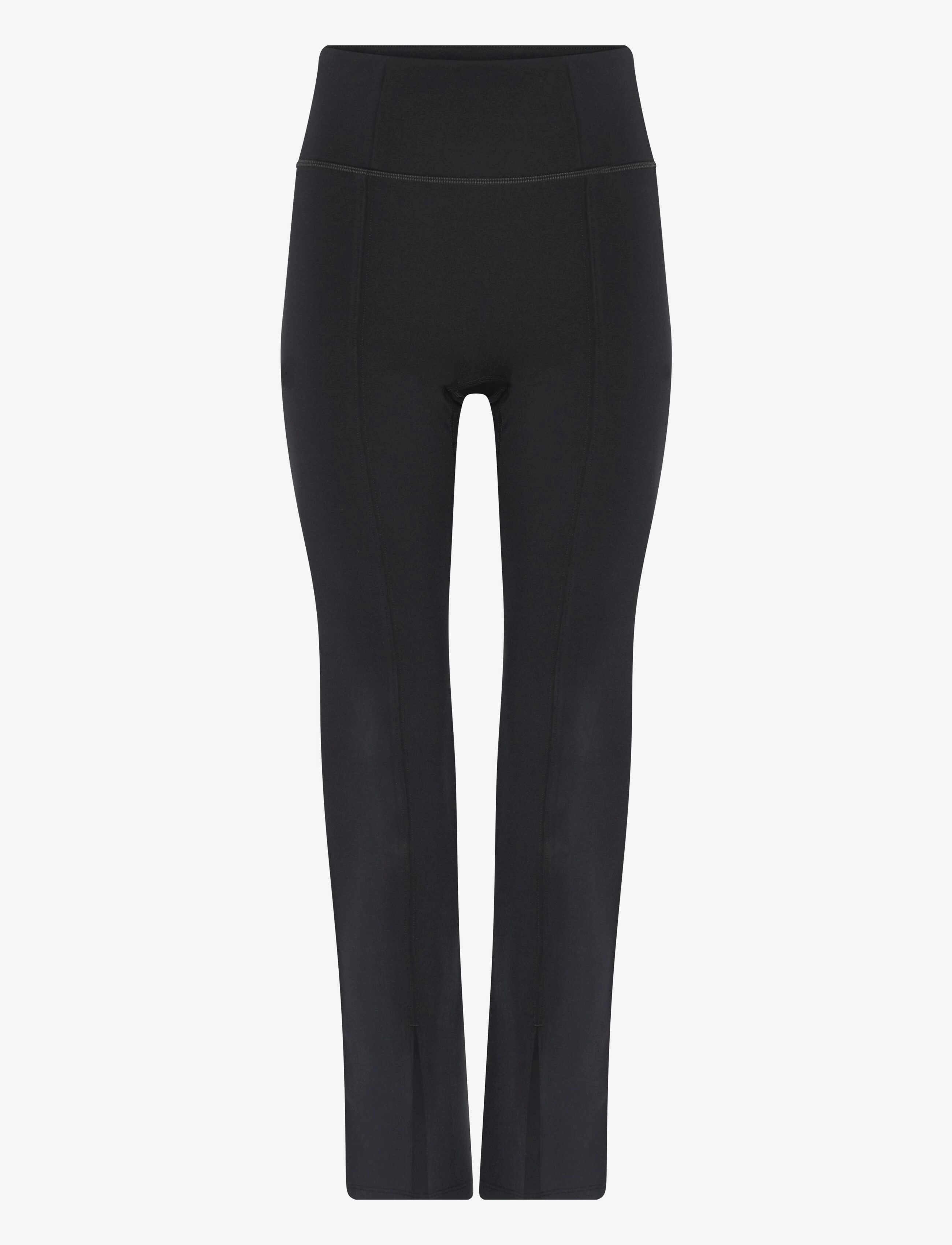 Girlfriend Collective Luxe Split Hem Legging - Plus Size & Curvy - BLACK AN / black