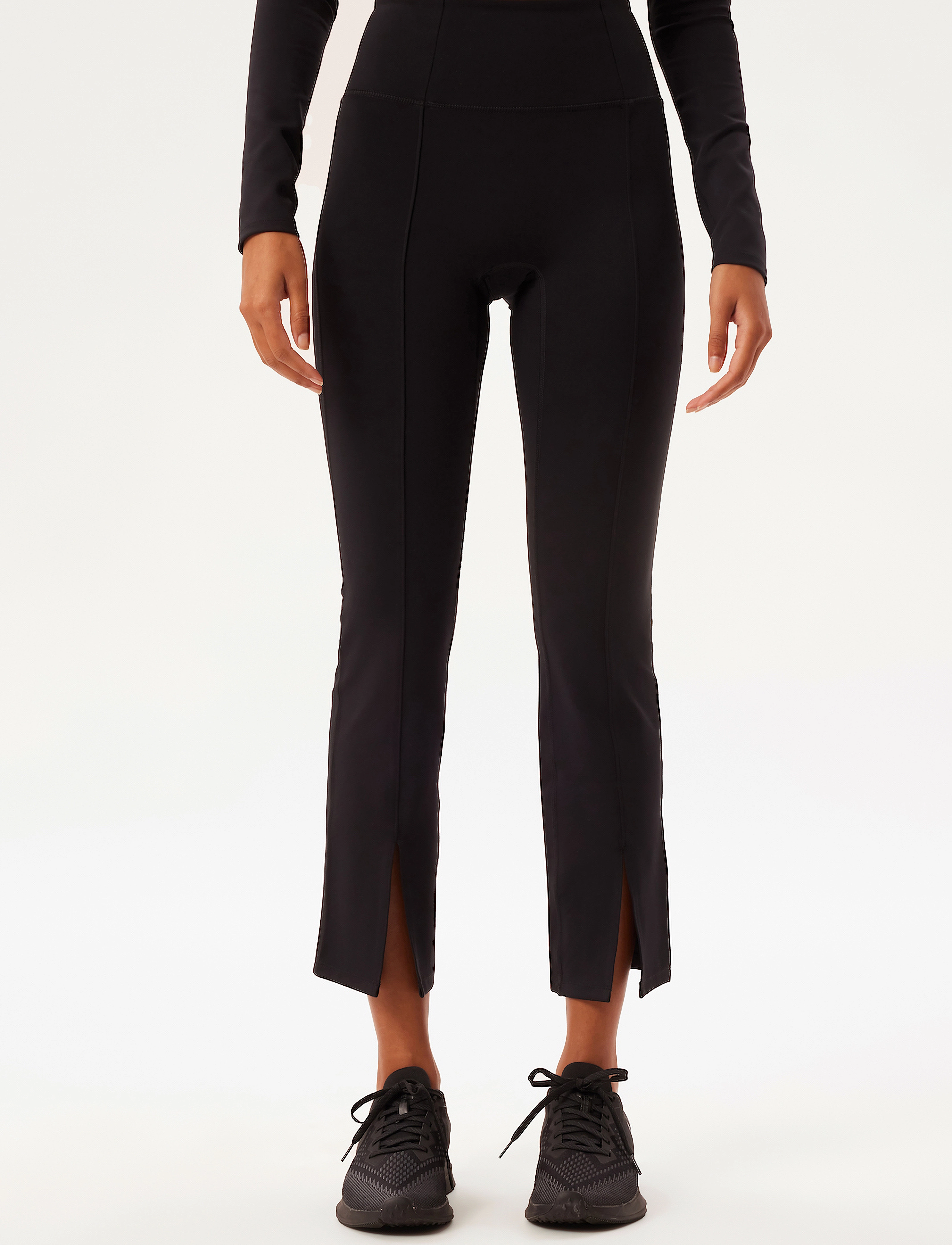 Girlfriend Collective - Luxe Split Hem Legging - fuld længde - black an - 3