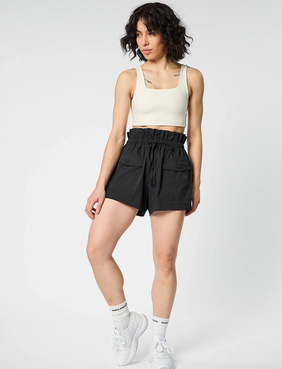 Girlfriend Collective - Cora Pocket Shorts - freizeit shorts - black - 0
