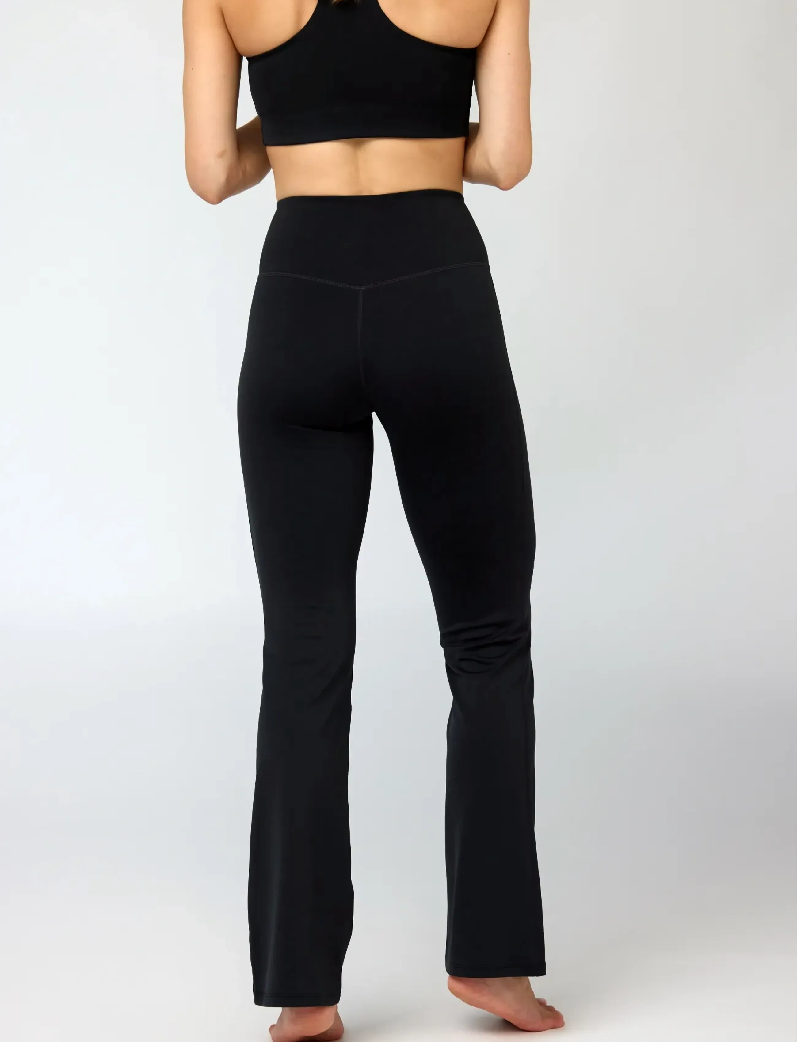 Girlfriend Collective - Float Ultralight Flare Legging - täyspitkä - black - 3