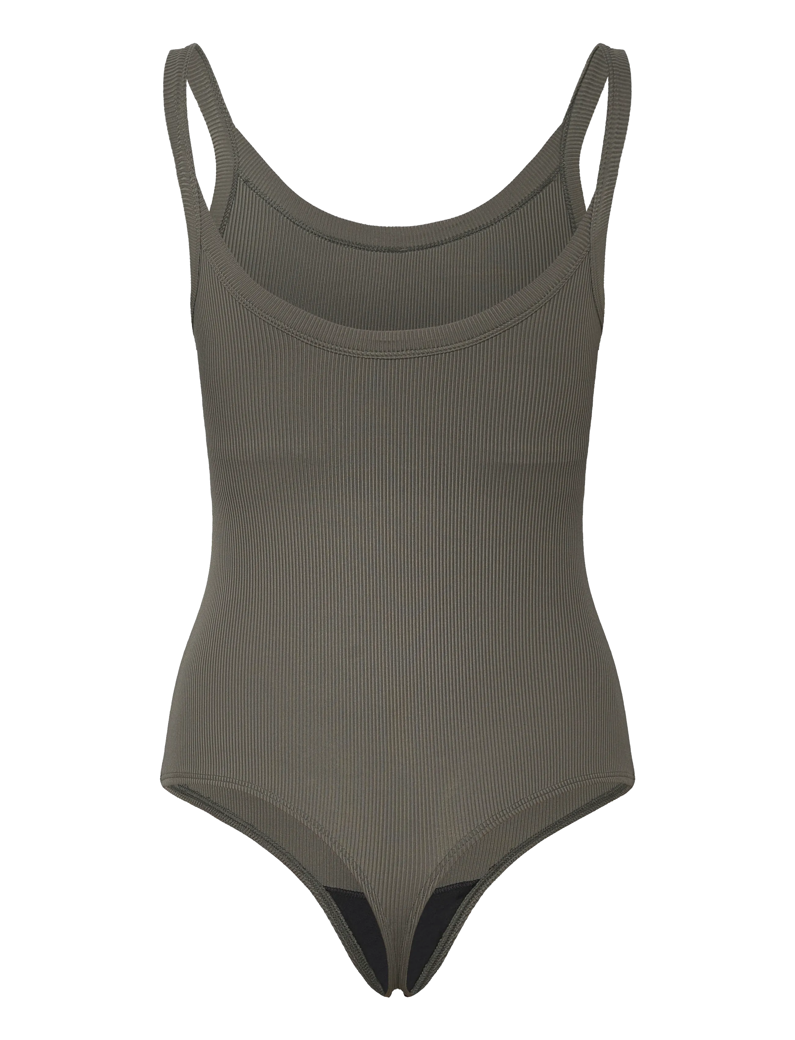 Girlfriend Collective - Coco Scoop Bodysuit, Thong - rover - 1