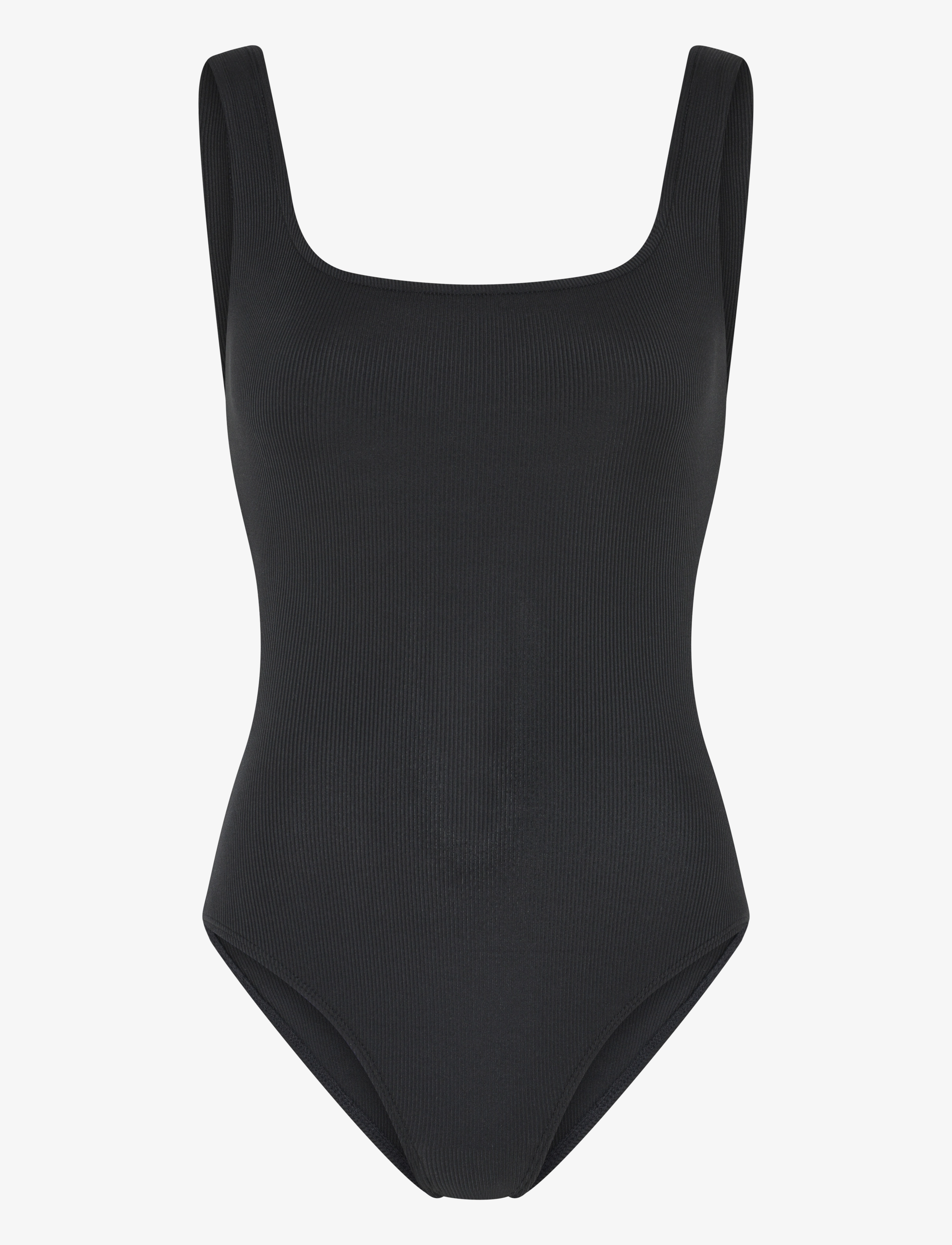 Girlfriend Collective Square Neck Bodysuit - Bodies & underklänningar - BLACK / black