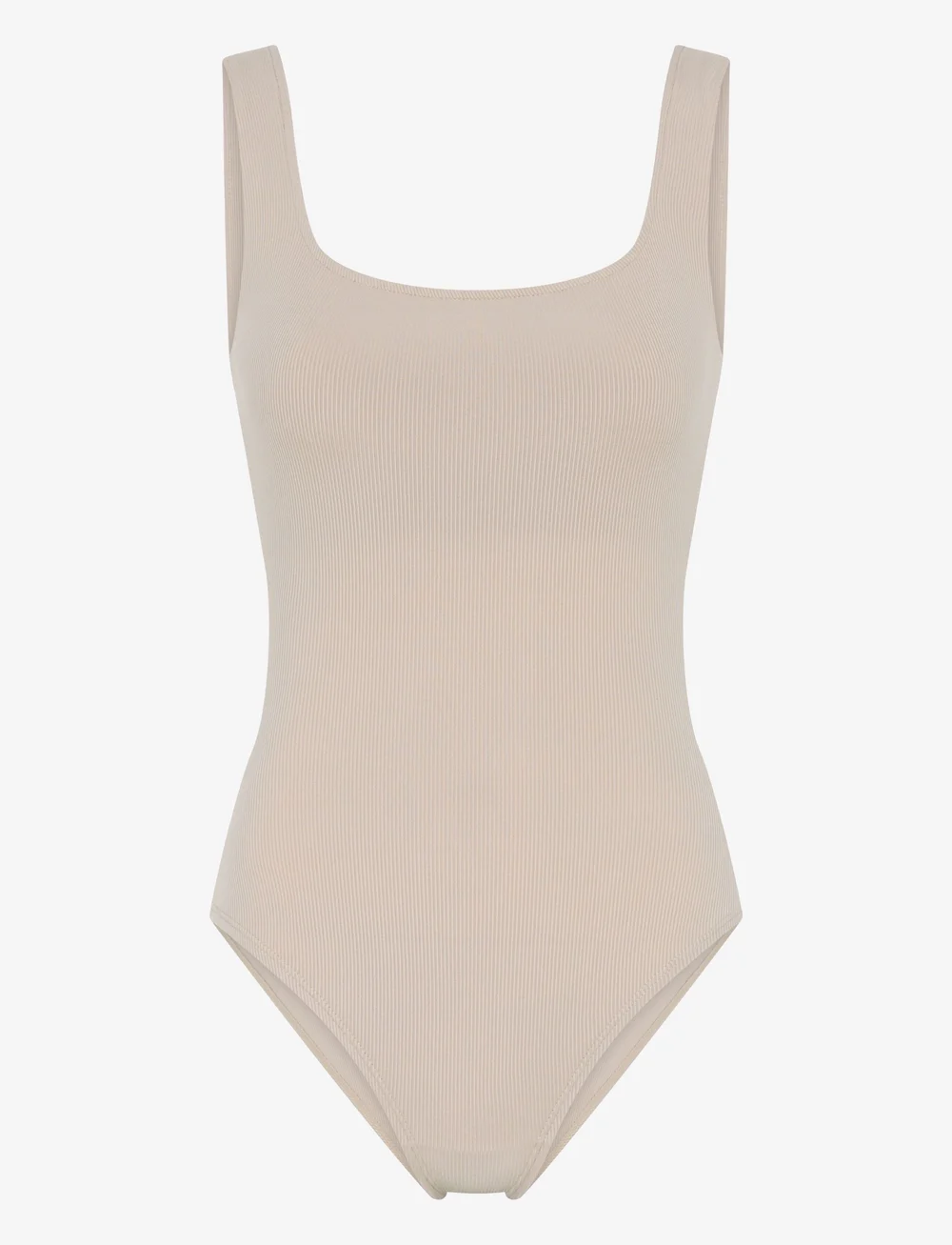 Girlfriend Collective - Penny Square Neck Bodysuit - jumpsuits & bodies - cream - 1