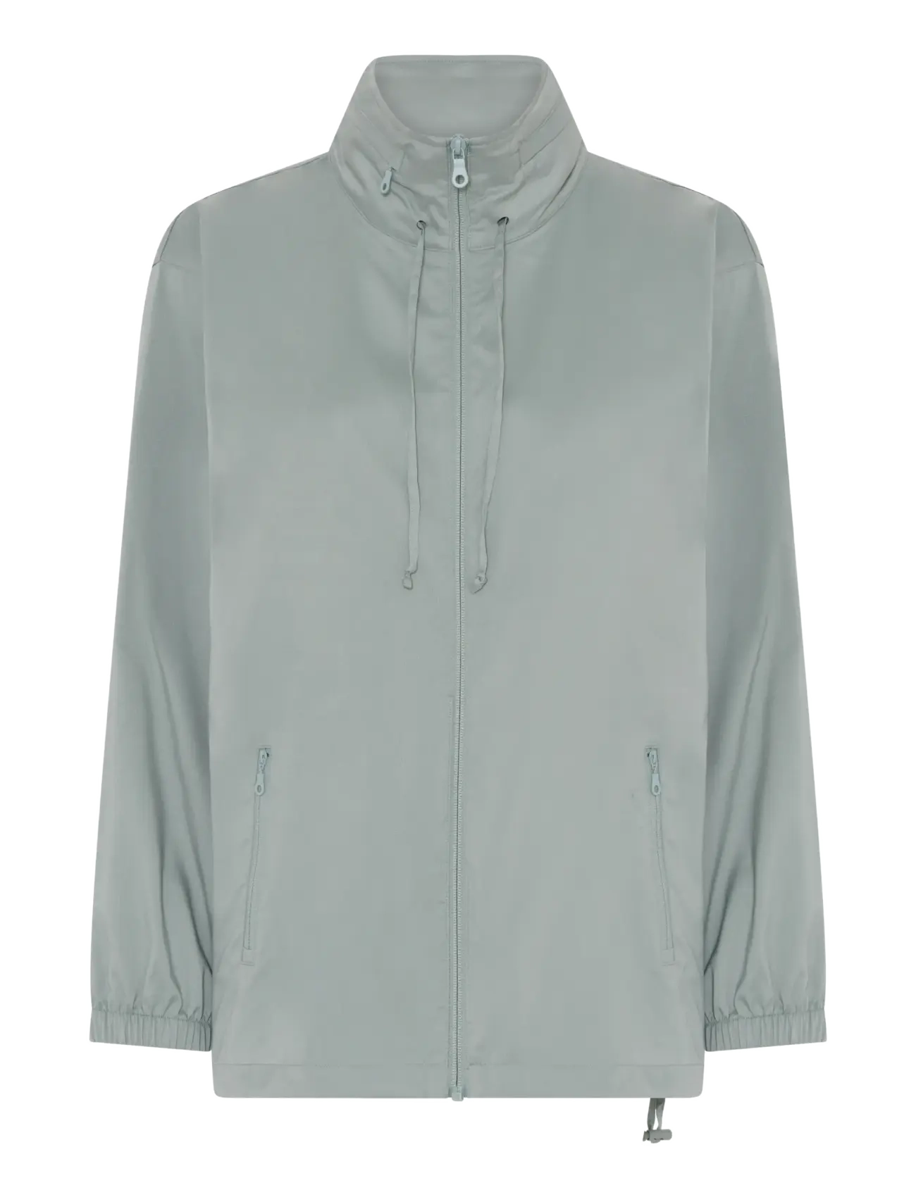 Girlfriend Collective Sideline Windbreaker, Full Zip - Kleidung - CHINOISERIE / khaki/green