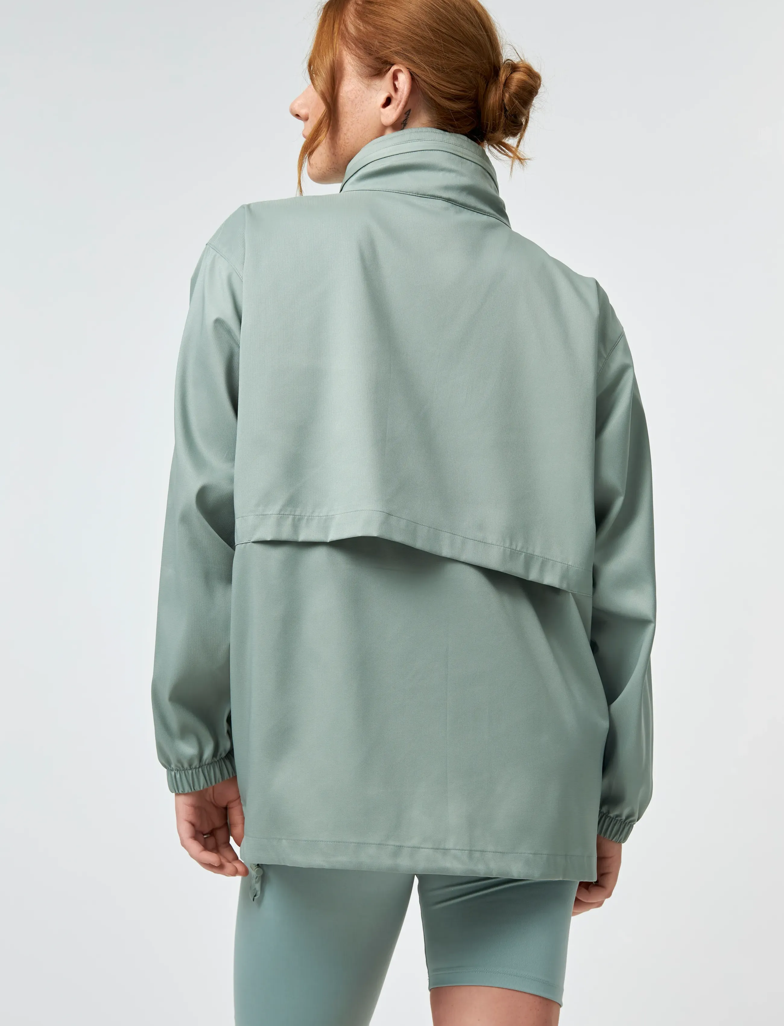 Girlfriend Collective - Sideline Windbreaker, Full Zip - chinoiserie - 3