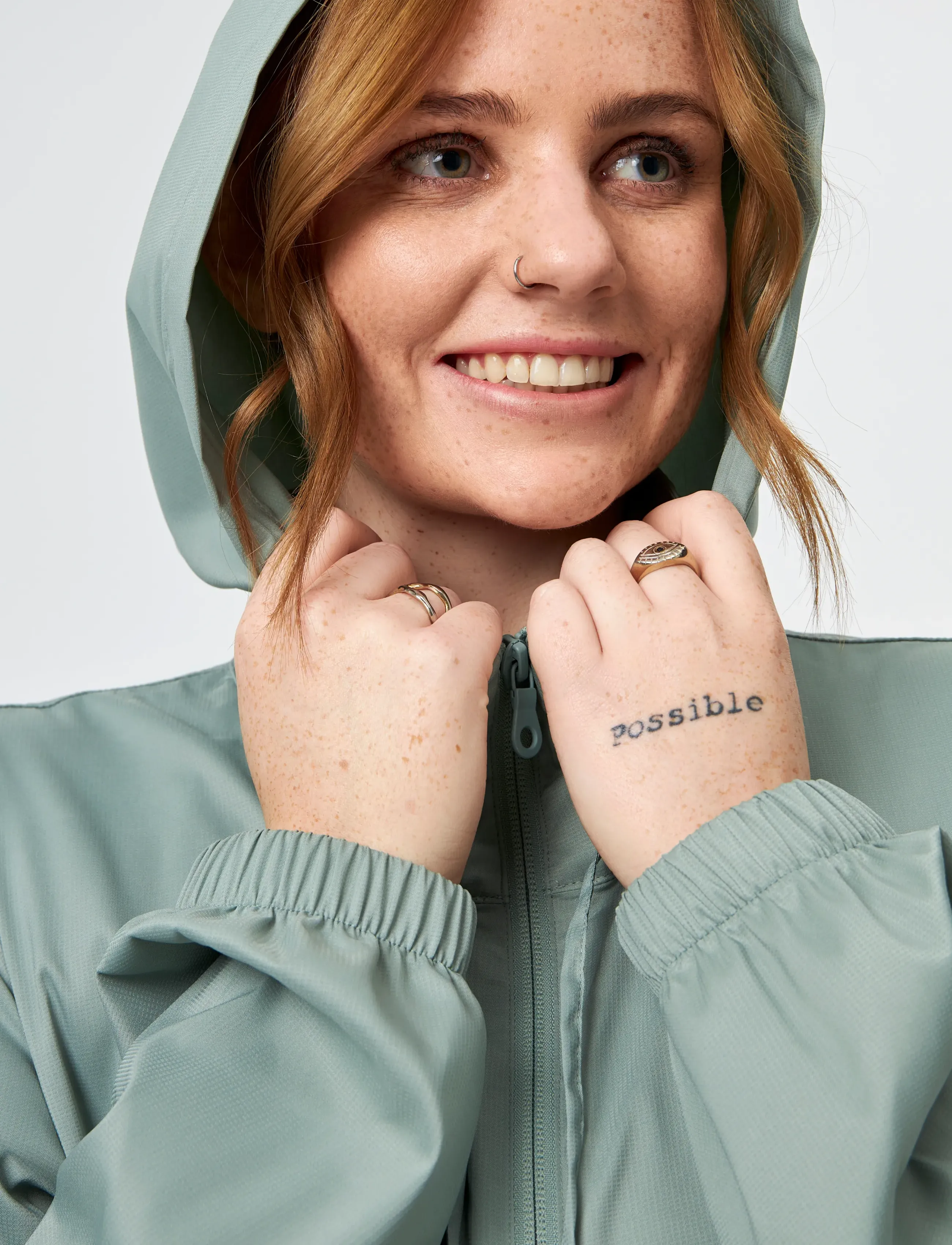 Girlfriend Collective - Sideline Windbreaker, Full Zip - chinoiserie - 4