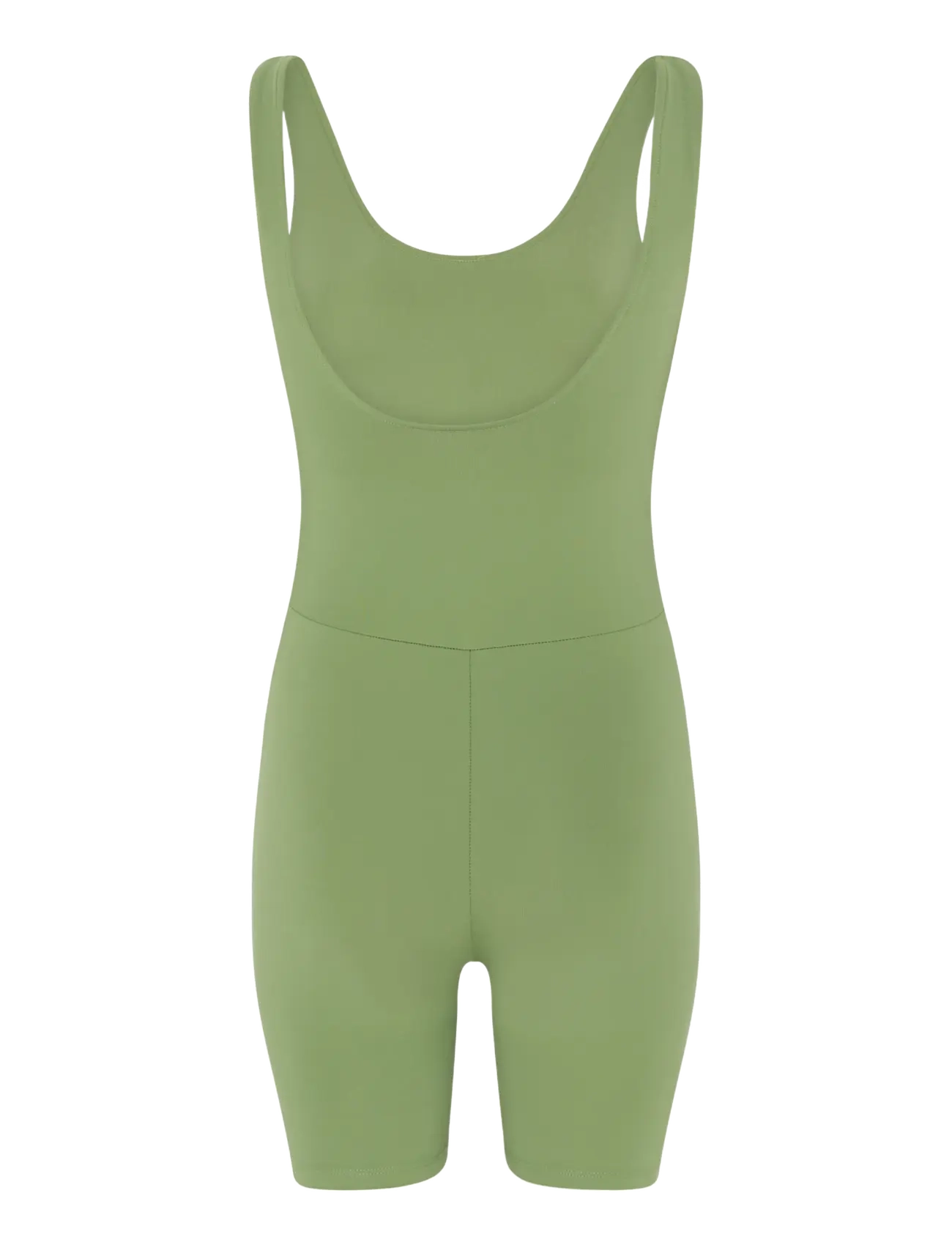 Girlfriend Collective - Bike Unitard, Scoop Neck - sportstoppe - mantis - 2