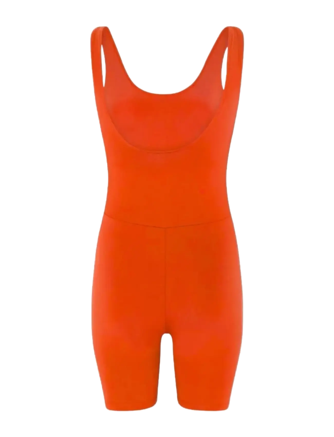 Girlfriend Collective - Bike Unitard, Scoop Neck - sportstoppe - tart - 2