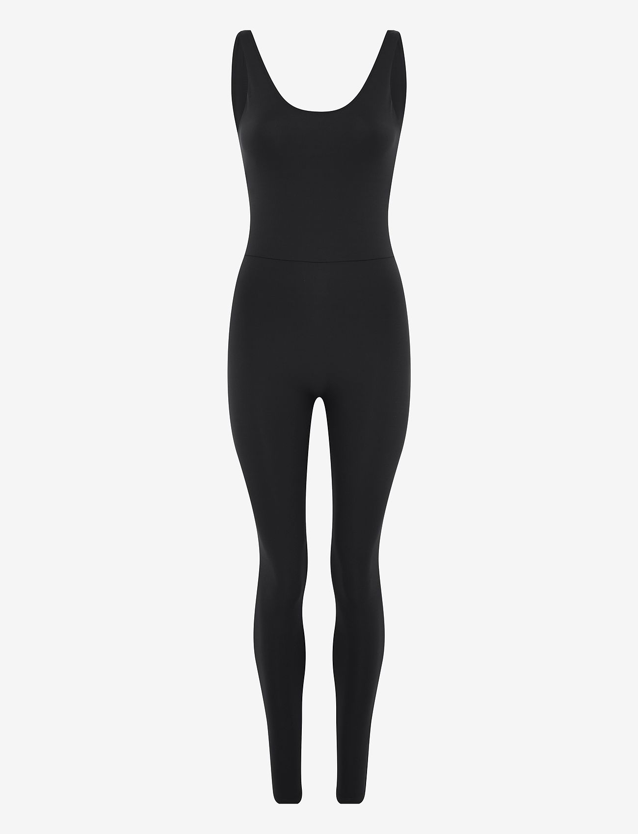 Girlfriend Collective - Scoop Back Unitard, Long - jumpsuits & bodies - black - 1