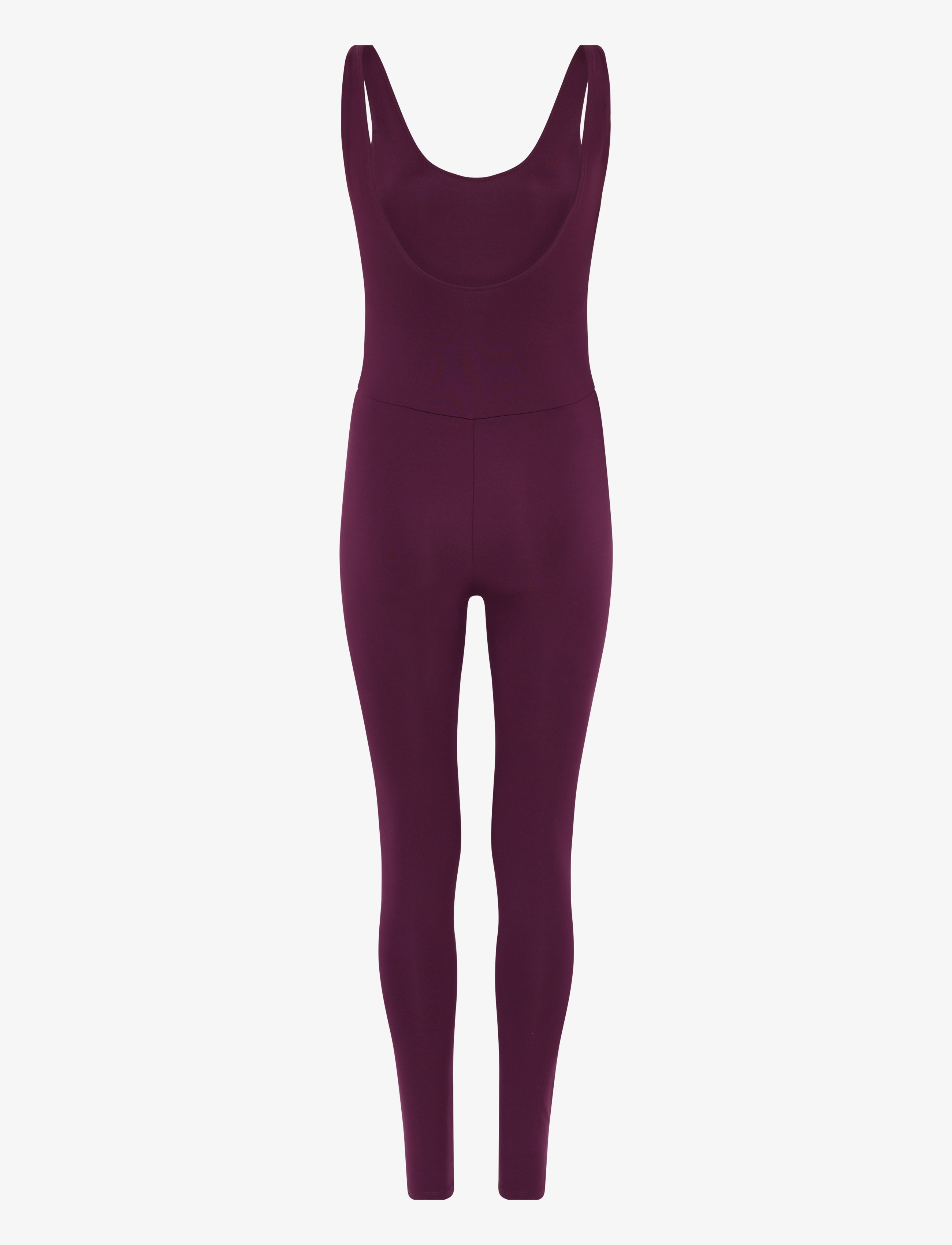 Girlfriend Collective - Scoop Back Unitard, Long - sportstoppe - plum - 2
