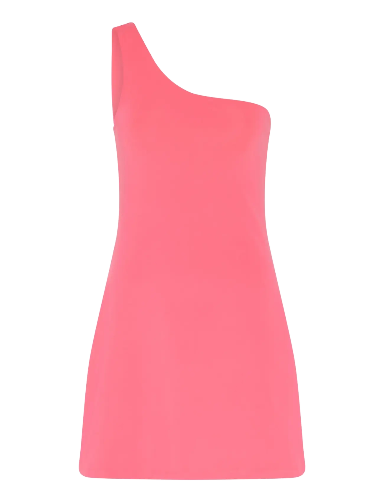 Girlfriend Collective Bianca Dress, One Shoulder - Kjoler & Nederdele - CAMELLIA / pink/rose