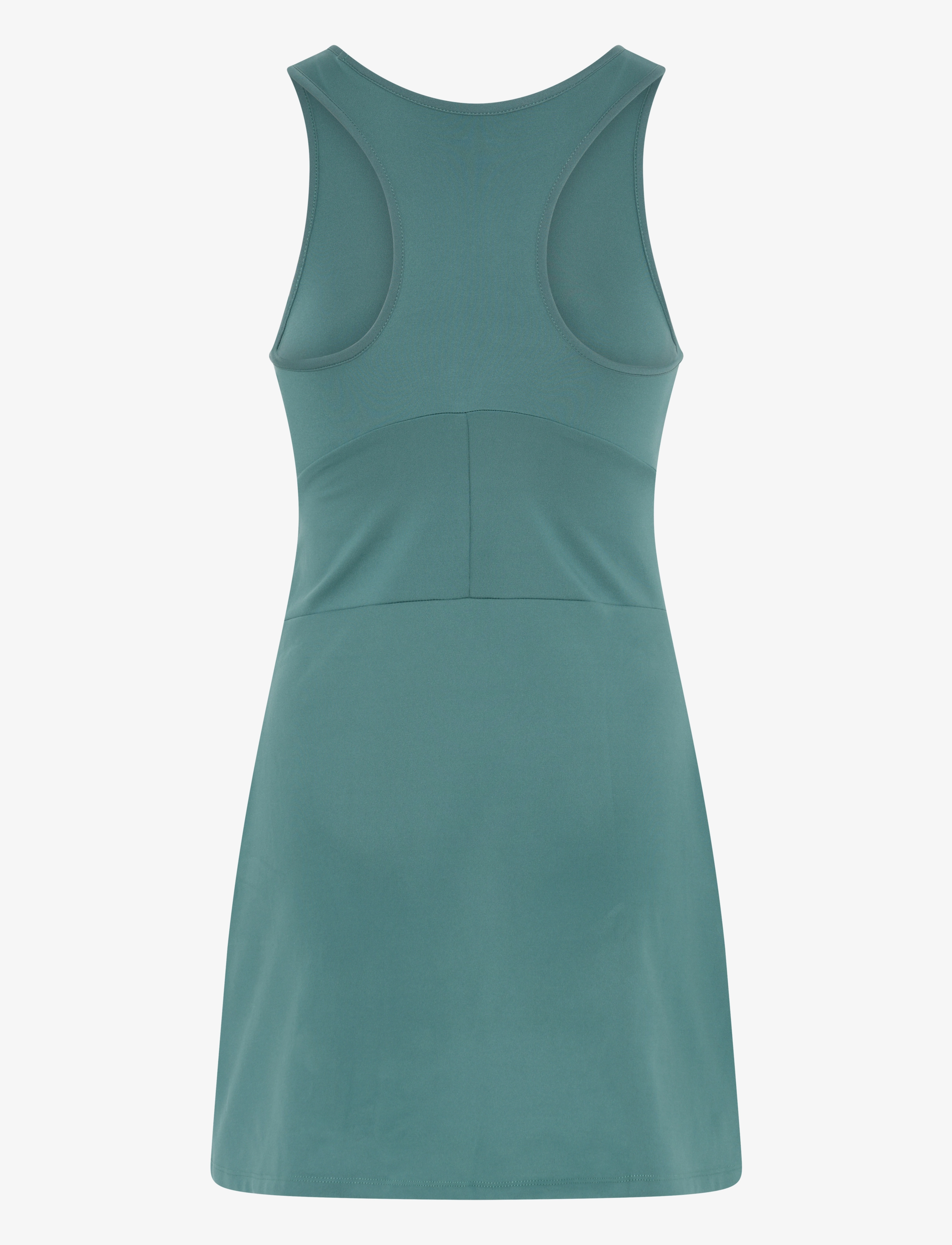 Girlfriend Collective - Dylan Tank Dress, Zip Front - sportskjoler - blue spruce - 2