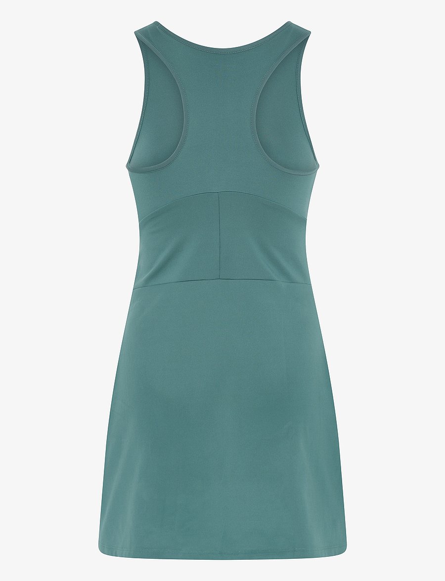 Girlfriend Collective - Dylan Tank Dress, Zip Front - sportiska stila kleitas - blue spruce - 2