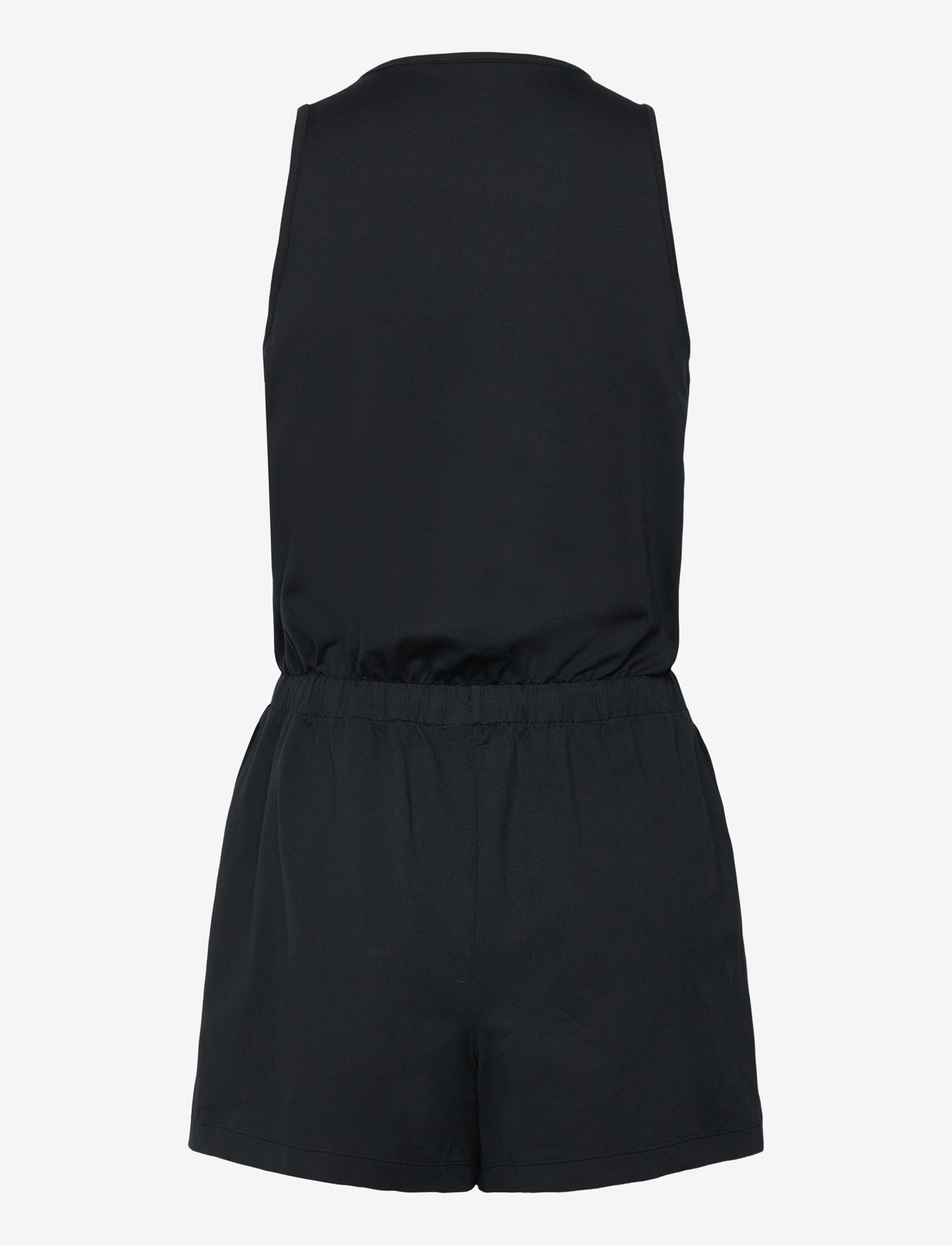 Girlfriend Collective - Reset Wrap Romper, One Piece - sportstoppe - black - 1