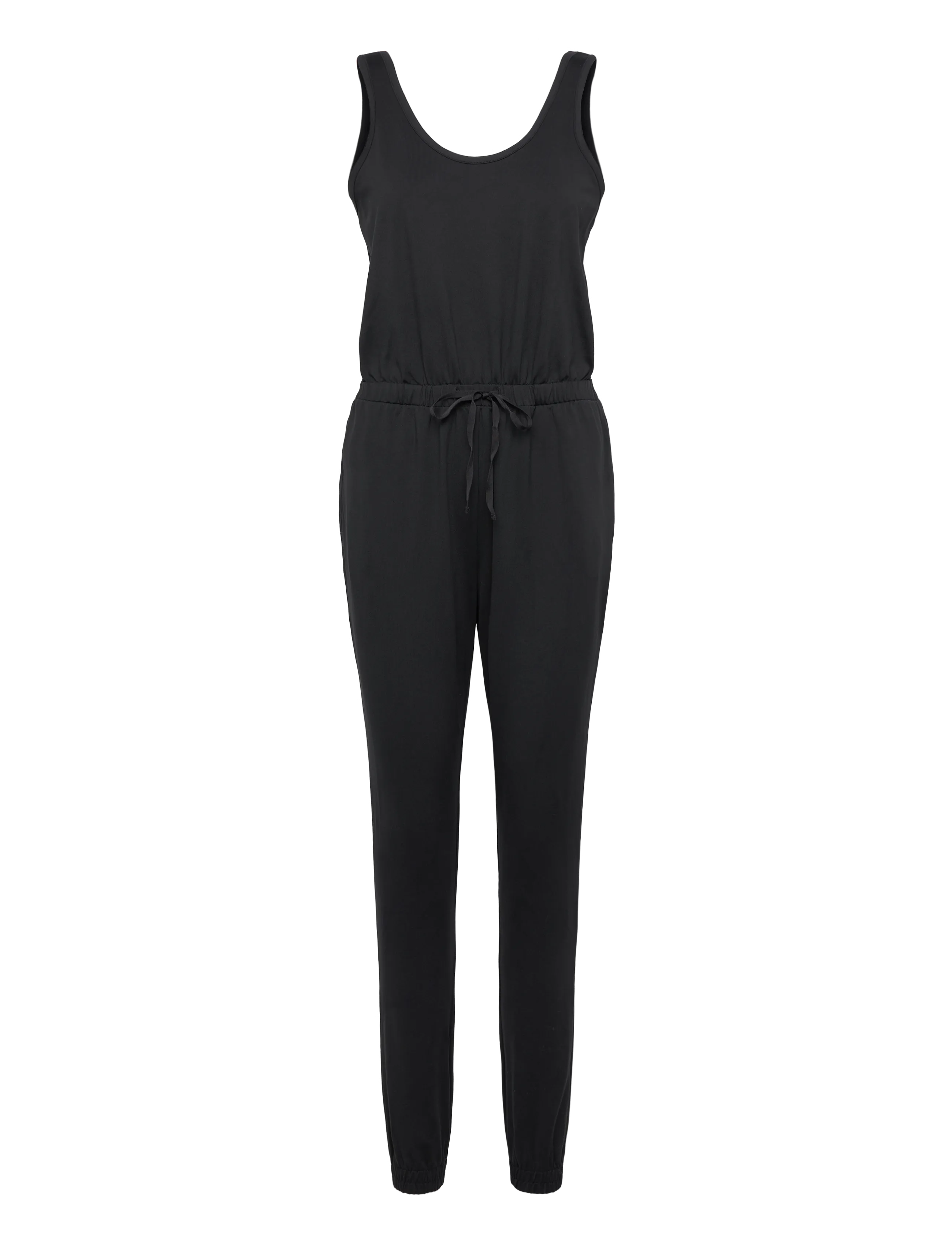 Girlfriend Collective Reset Scoop Jumpsuit, One Piece - Tøj - BLACK / black