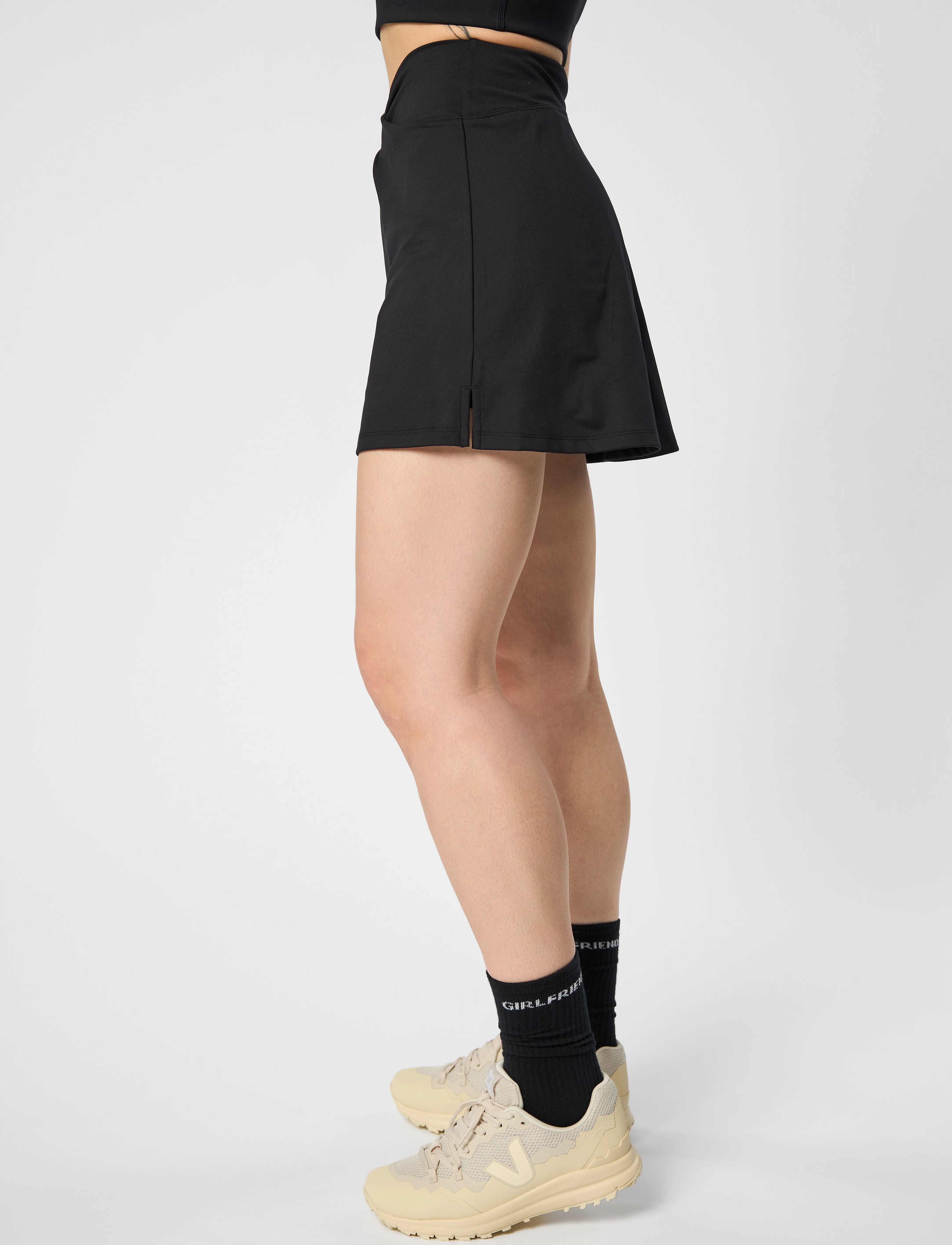 Girlfriend Collective - Twist Skort - sportröcke - black - 4