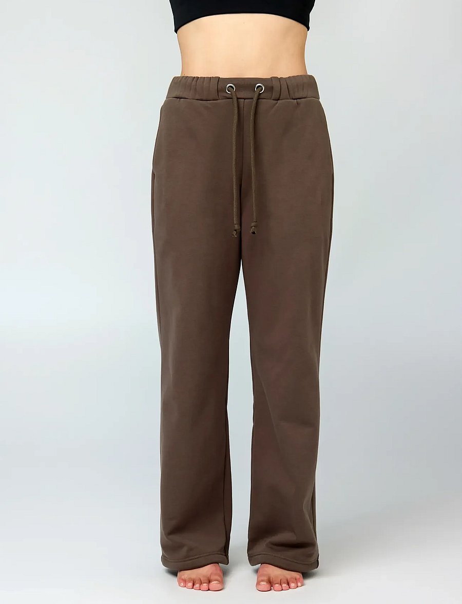 Girlfriend Collective - Millie Straight Leg Sweatpant - joggingbukser - mink - 3