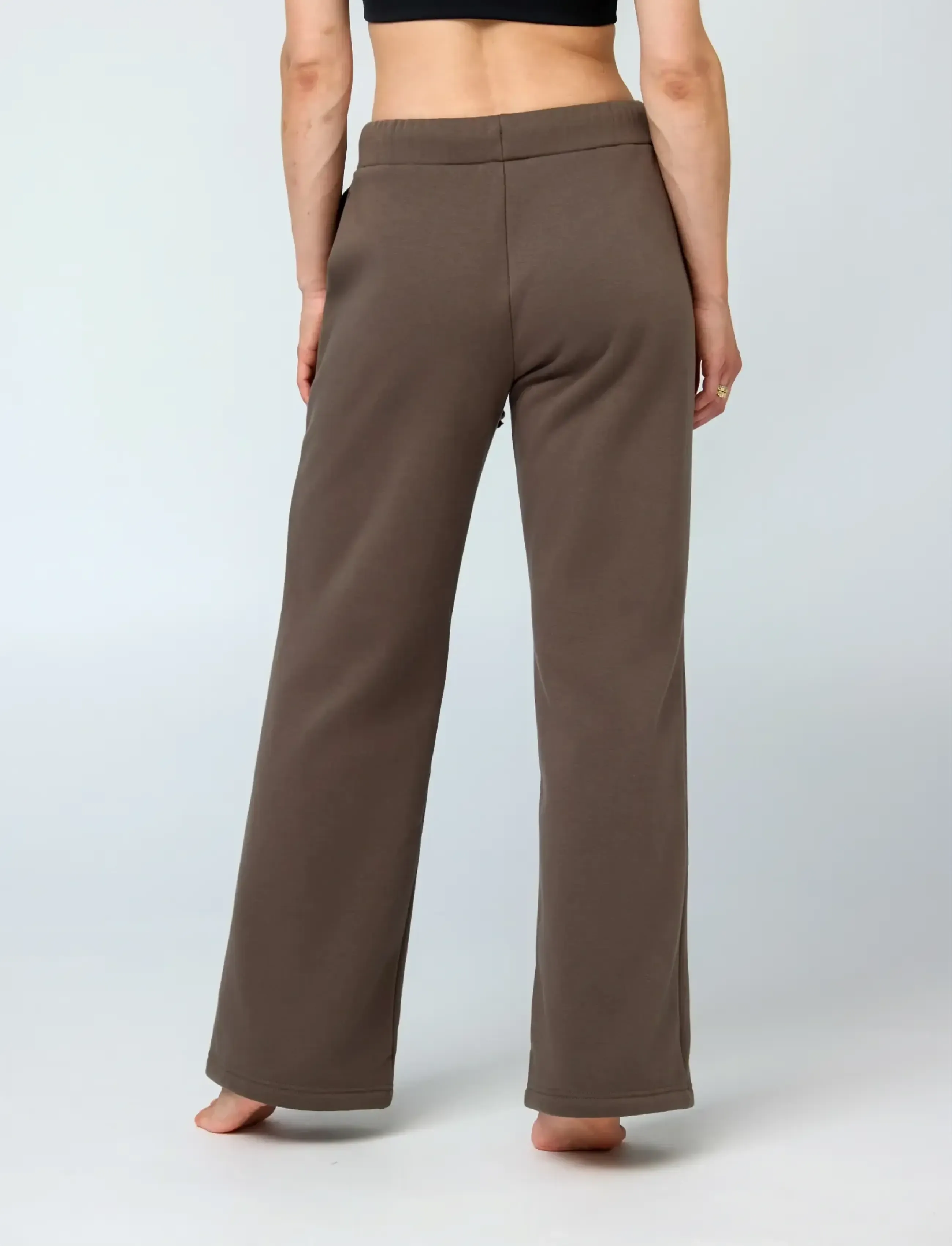 Girlfriend Collective - Millie Straight Leg Sweatpant - pantalon training - mink - 4