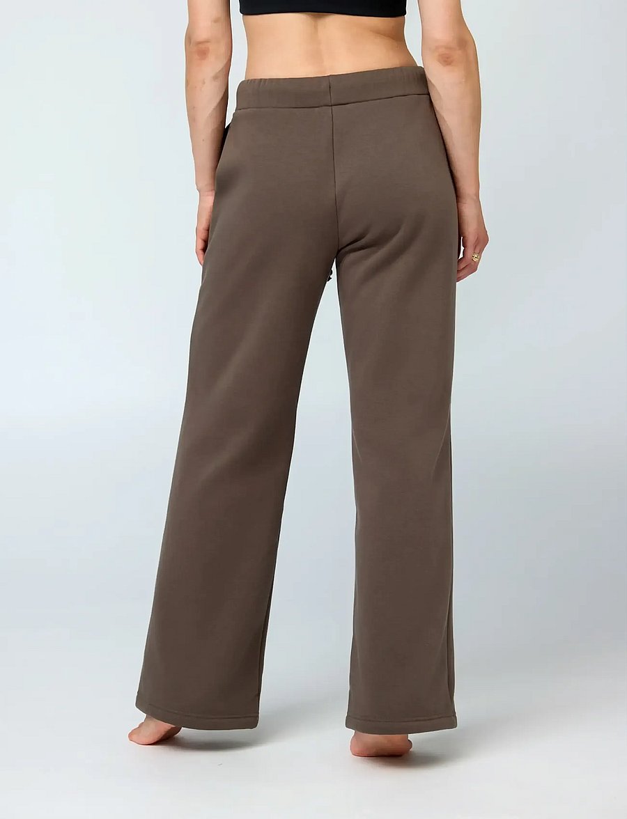 Girlfriend Collective - Millie Straight Leg Sweatpant - joggingbukser - mink - 4