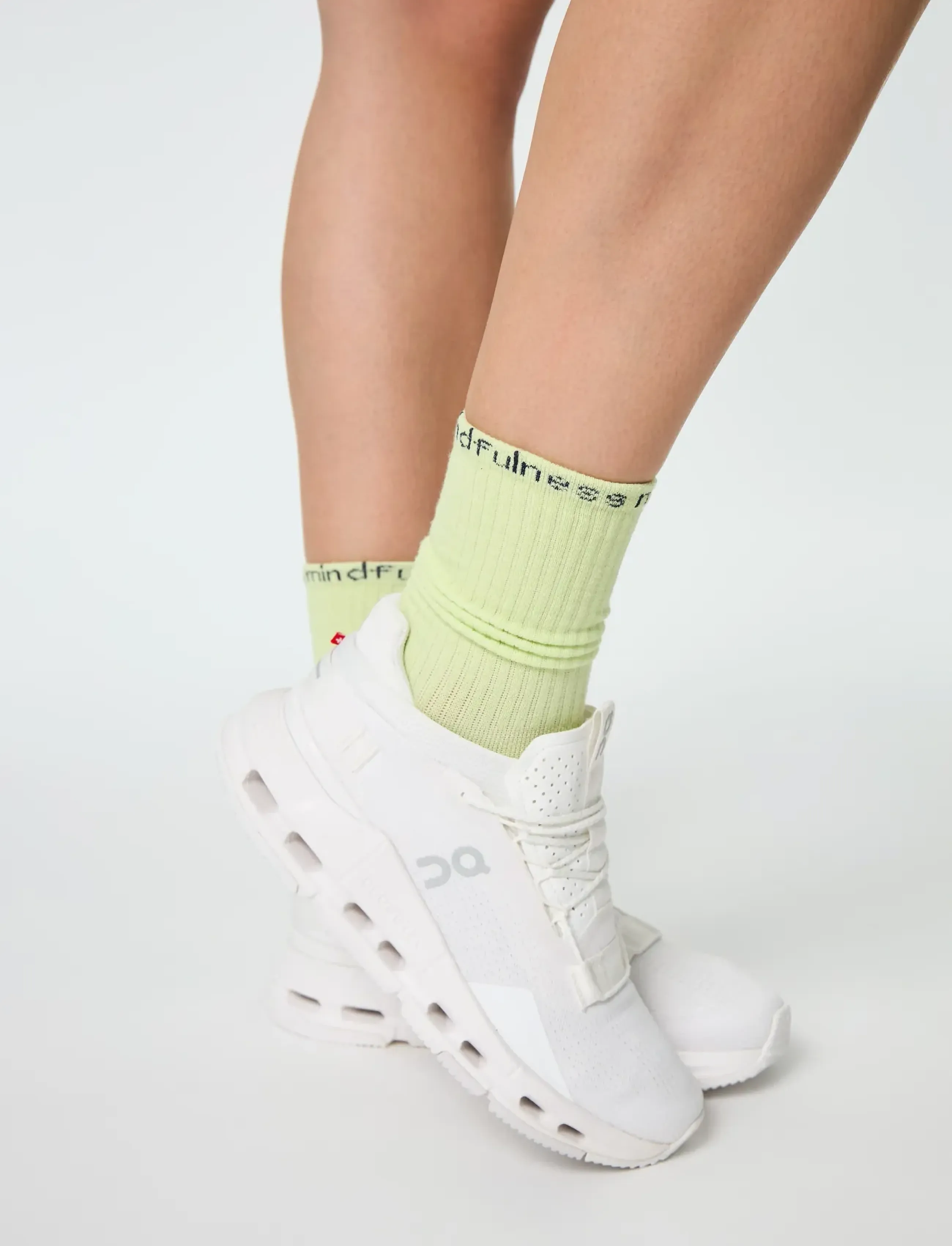 Girlfriend Collective - 3-Pack Mindfulness Crew Sock - laveste priser - glow - 3