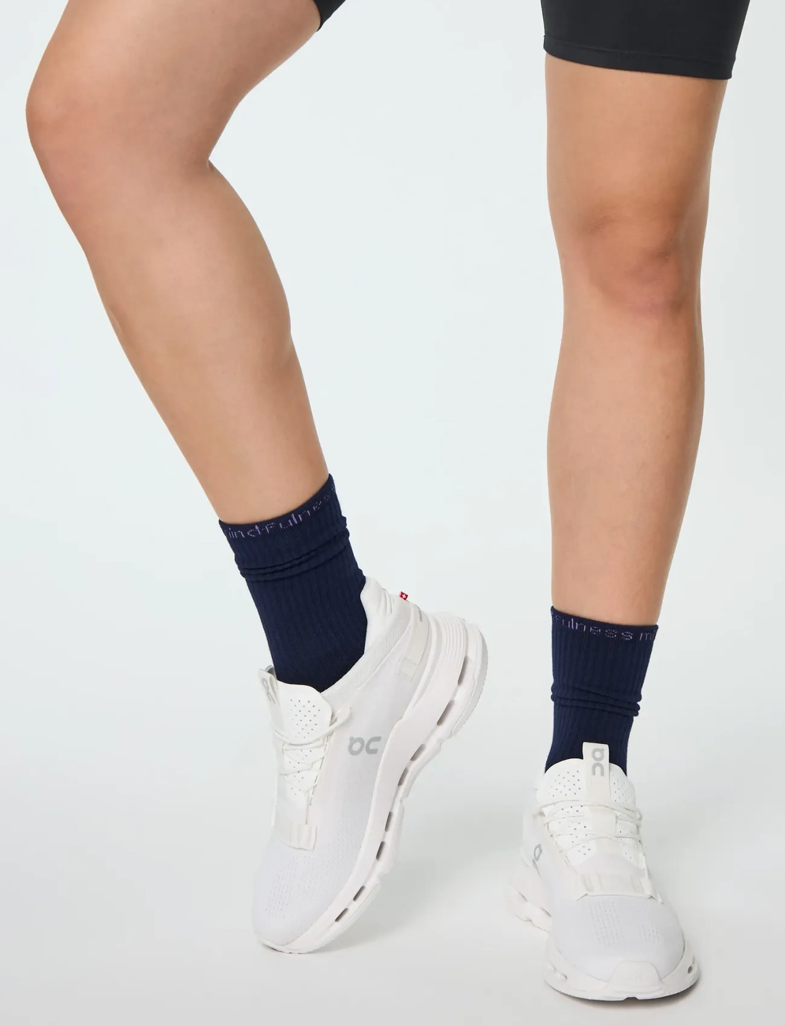Girlfriend Collective - 3-Pack Mindfulness Crew Sock - laveste priser - navy - 3