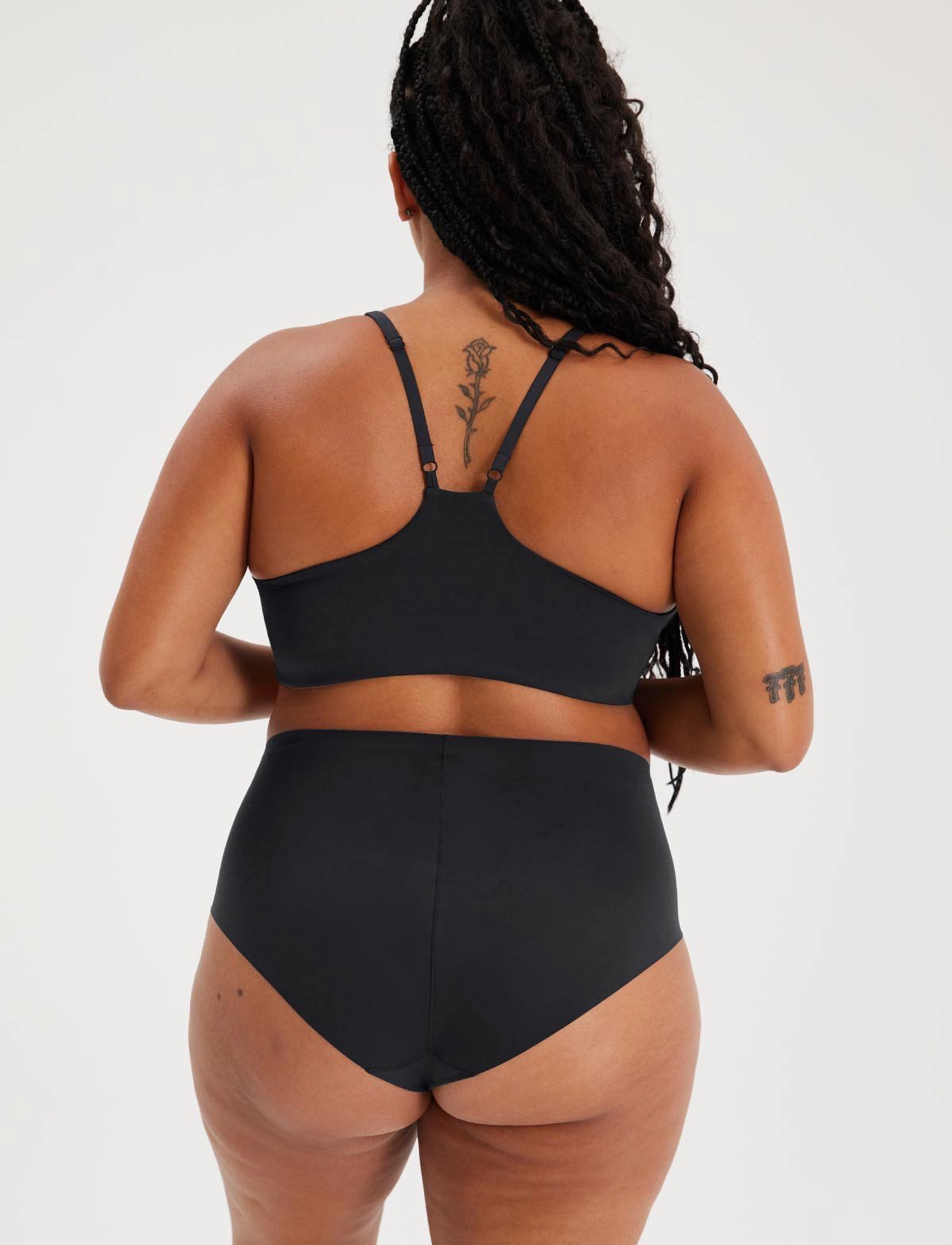 Girlfriend Collective - High-Rise Brief, Bonded - laveste priser - raven - 3