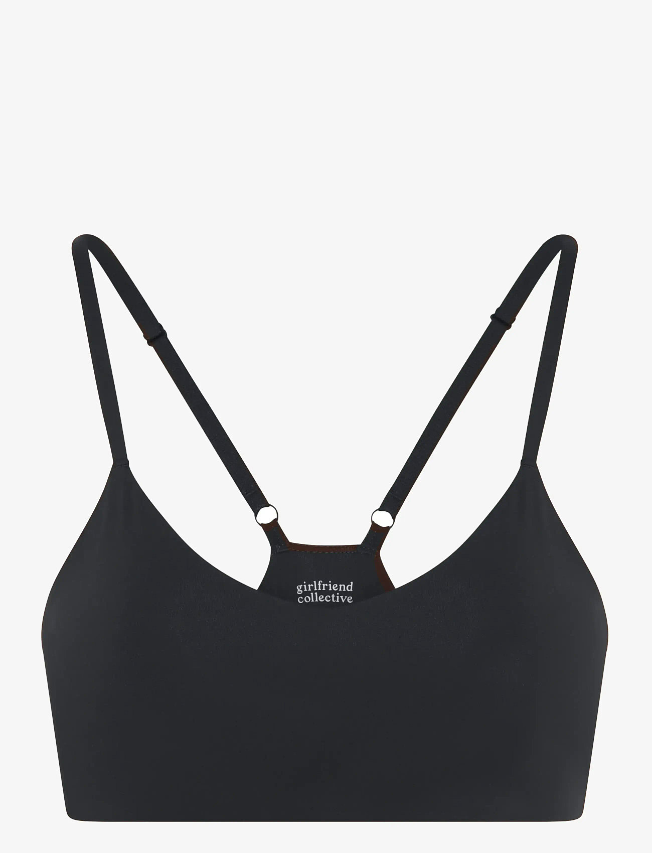 Girlfriend Collective - V-Neck Bralette - bralette - raven - 1