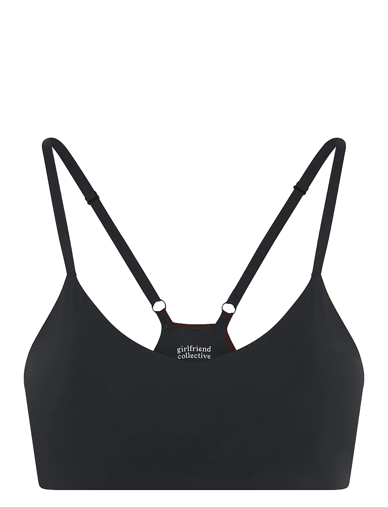 Girlfriend Collective - V-Neck Bralette - bralette - raven - 1