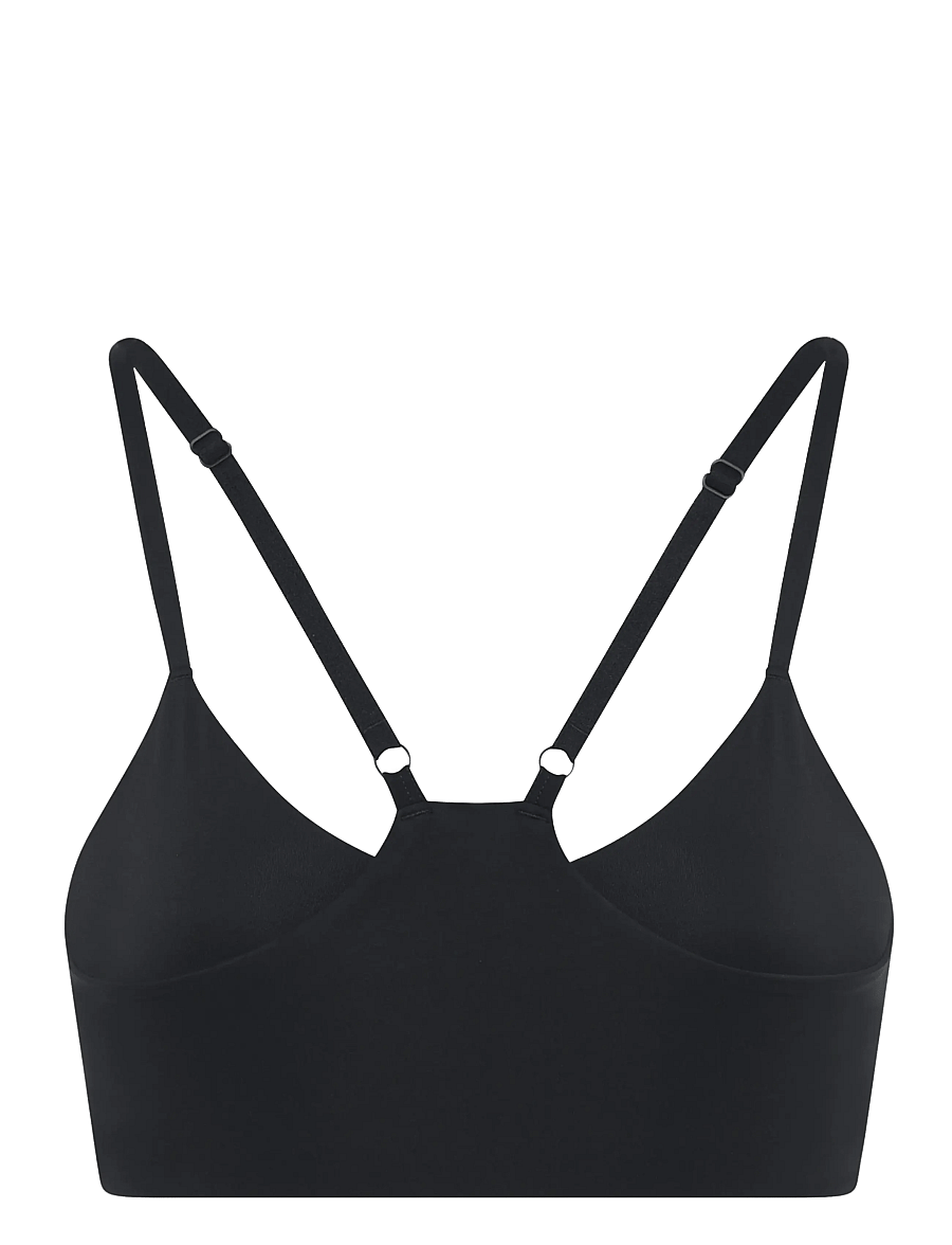 Girlfriend Collective - V-Neck Bralette - bralette - raven - 2