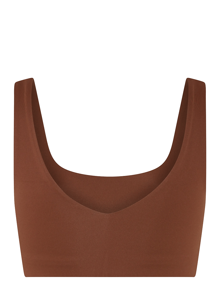 Girlfriend Collective - Scoop-Neck Bralette - bralette - cappuccino - 1