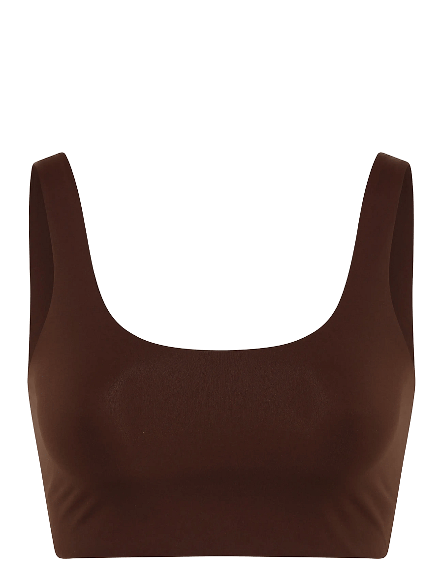 Girlfriend Collective - Scoop-Neck Bralette - bralette - espresso - 1