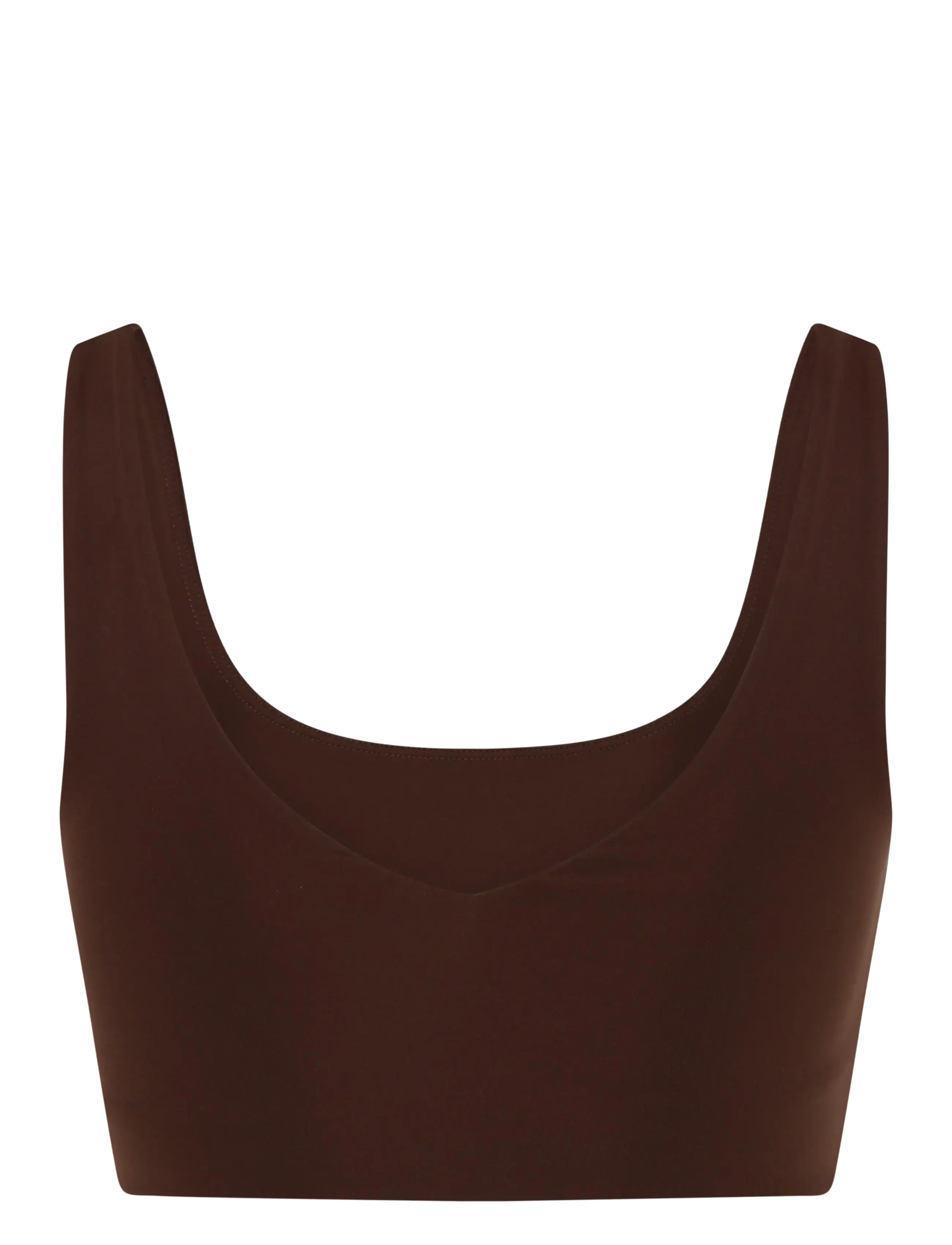 Girlfriend Collective - Scoop-Neck Bralette - bralette - espresso - 2