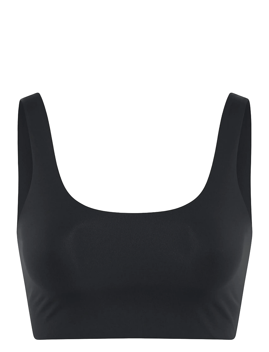 Girlfriend Collective - Scoop-Neck Bralette - bralette - raven - 1