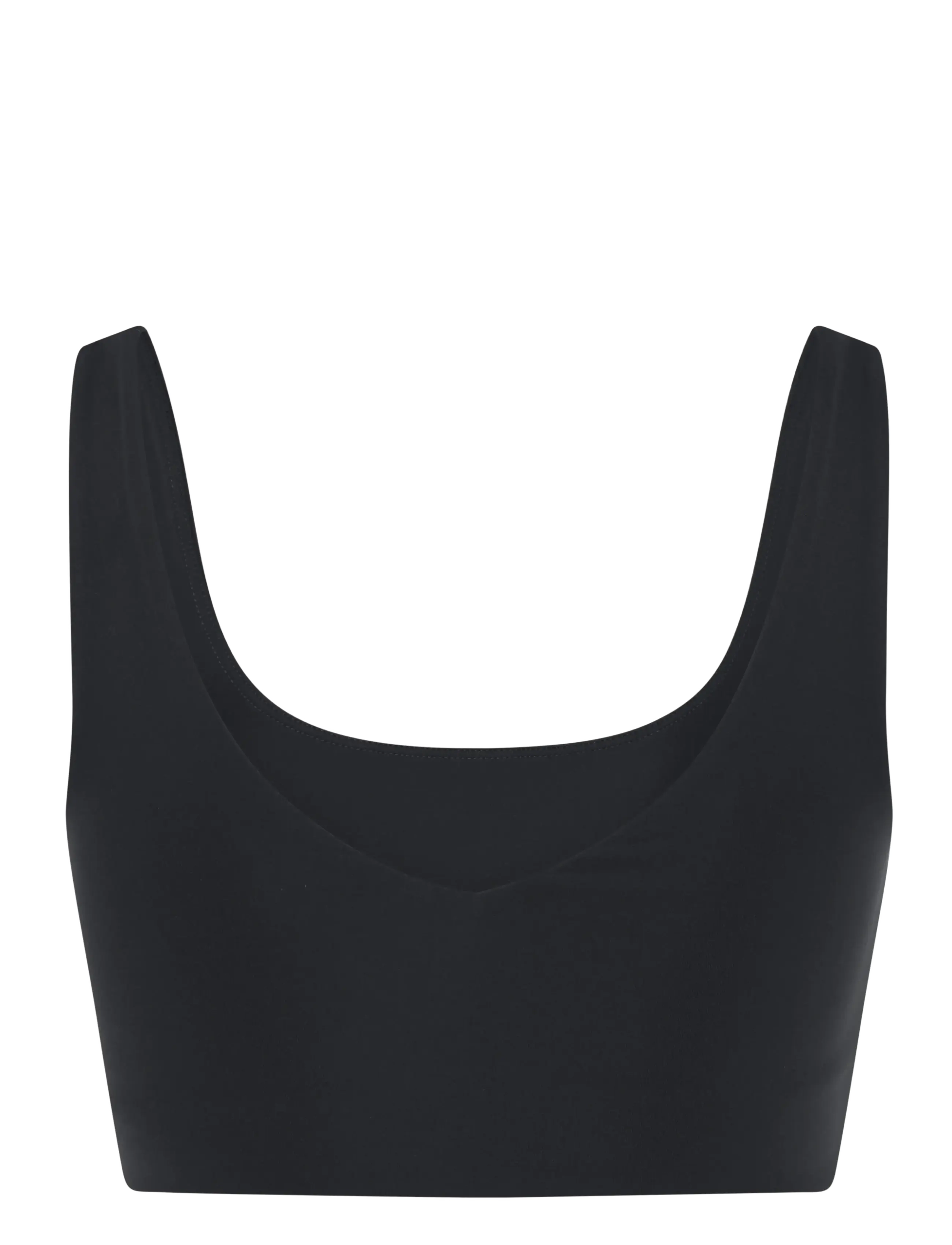 Girlfriend Collective - Scoop-Neck Bralette - bralette - raven - 2