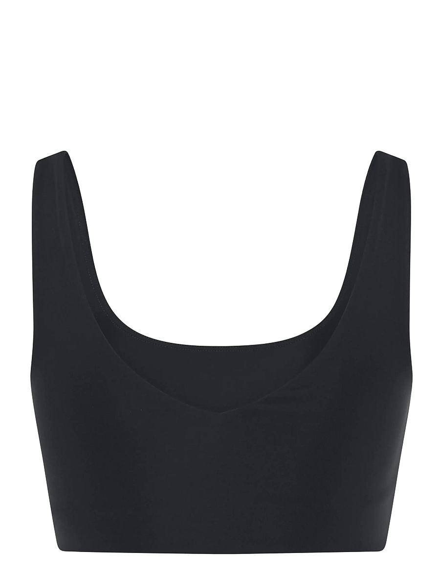 Girlfriend Collective - Scoop-Neck Bralette - bralette - raven - 2