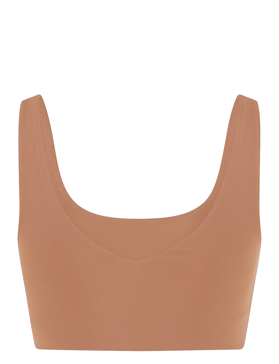 Girlfriend Collective - Scoop-Neck Bralette - bralette - toast - 2
