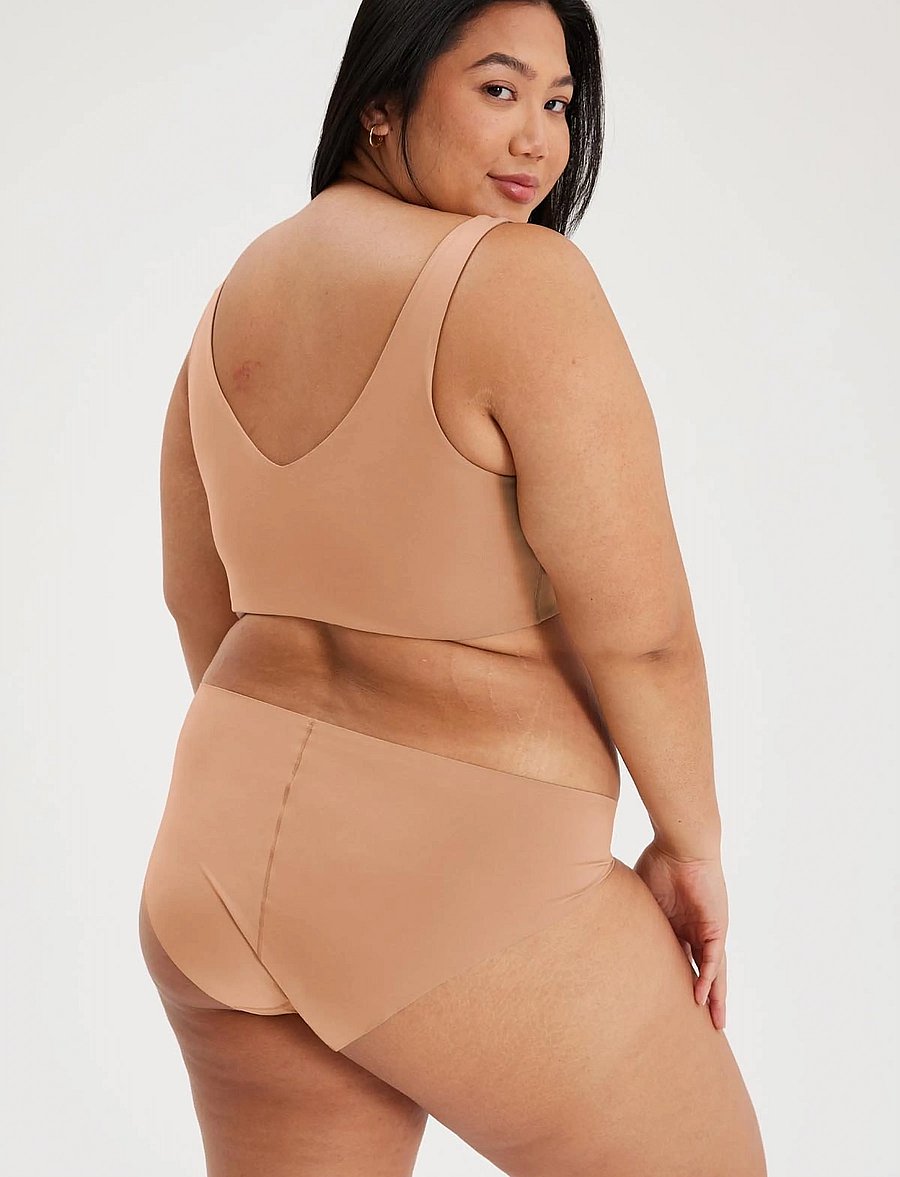 Girlfriend Collective - Scoop-Neck Bralette - bralette - toast - 3