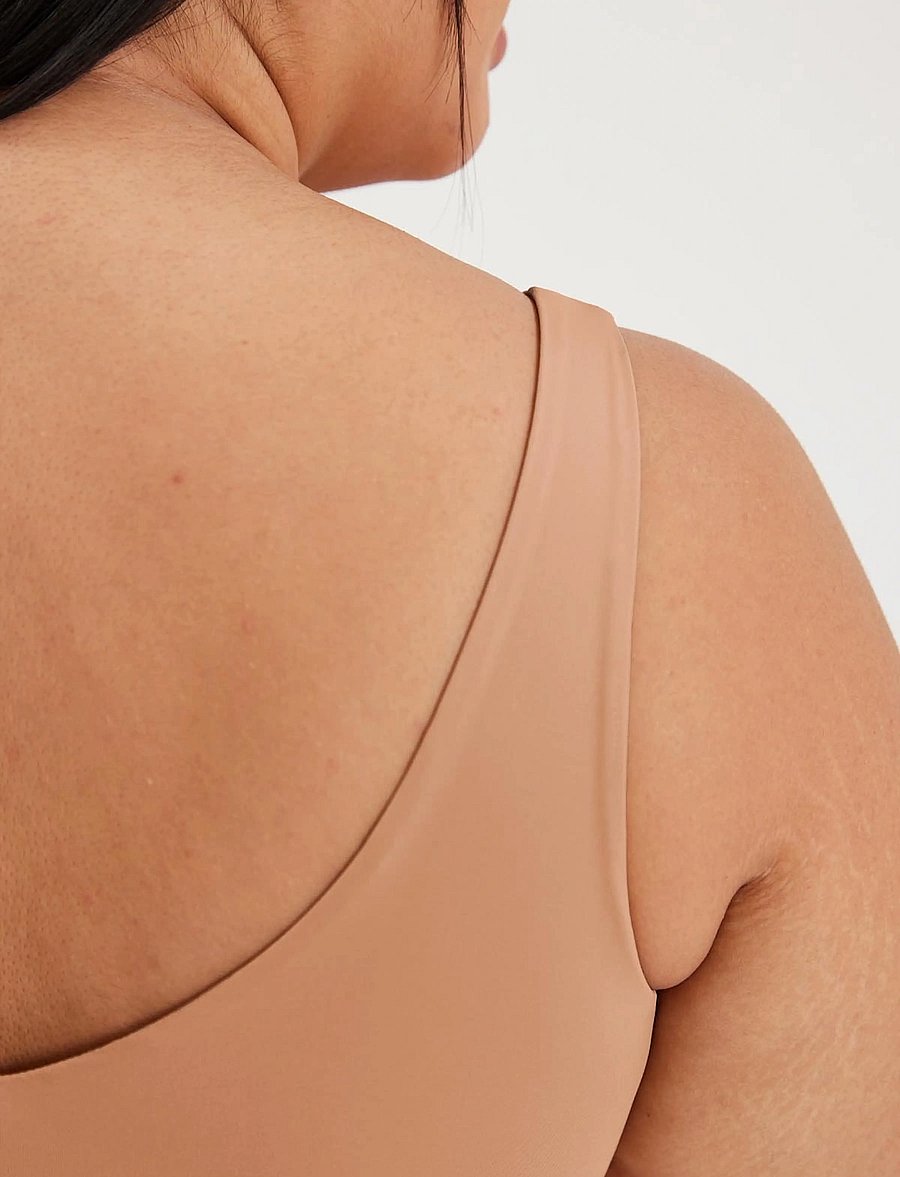 Girlfriend Collective - Scoop-Neck Bralette - bralette - toast - 4