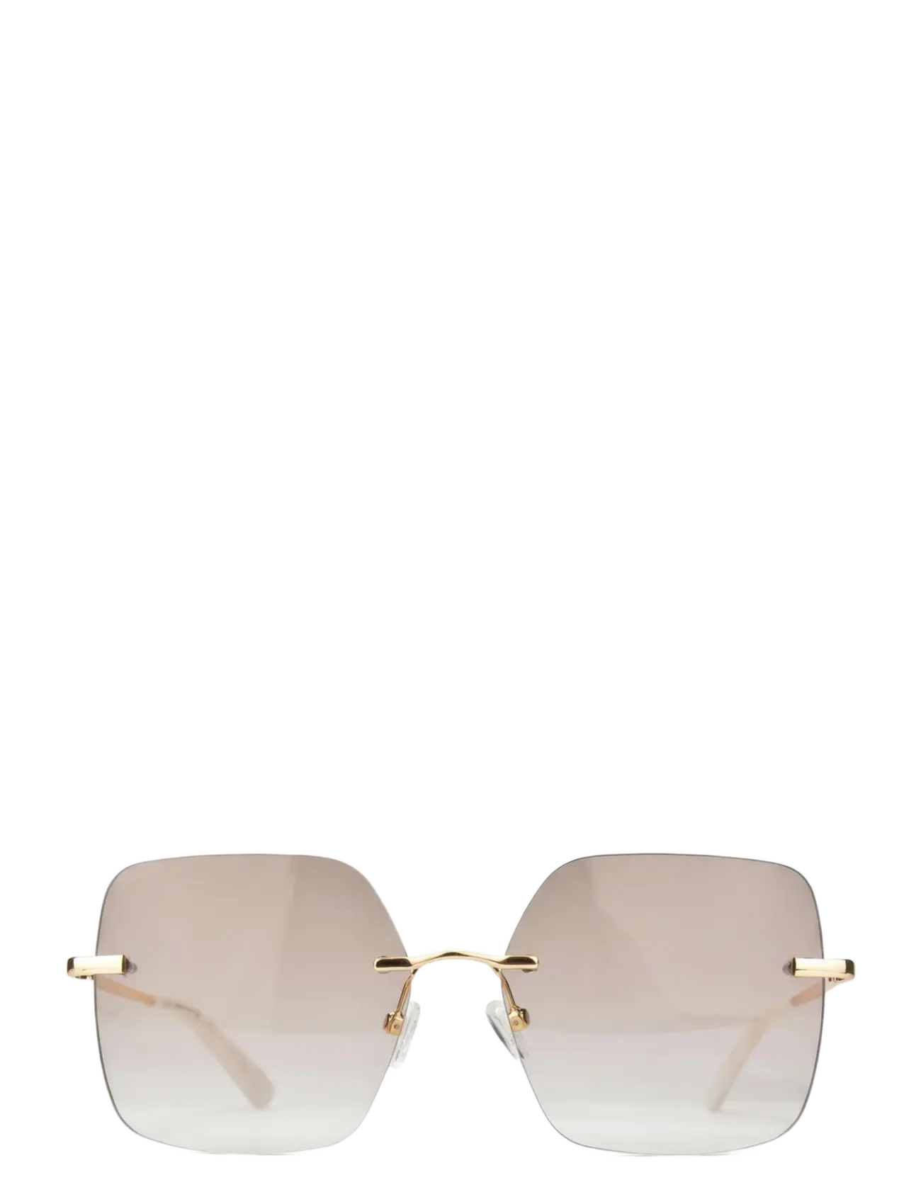 GLAS Eyewear Billie Gold Rimless Tinted - Festival outfit - GOLD / gold