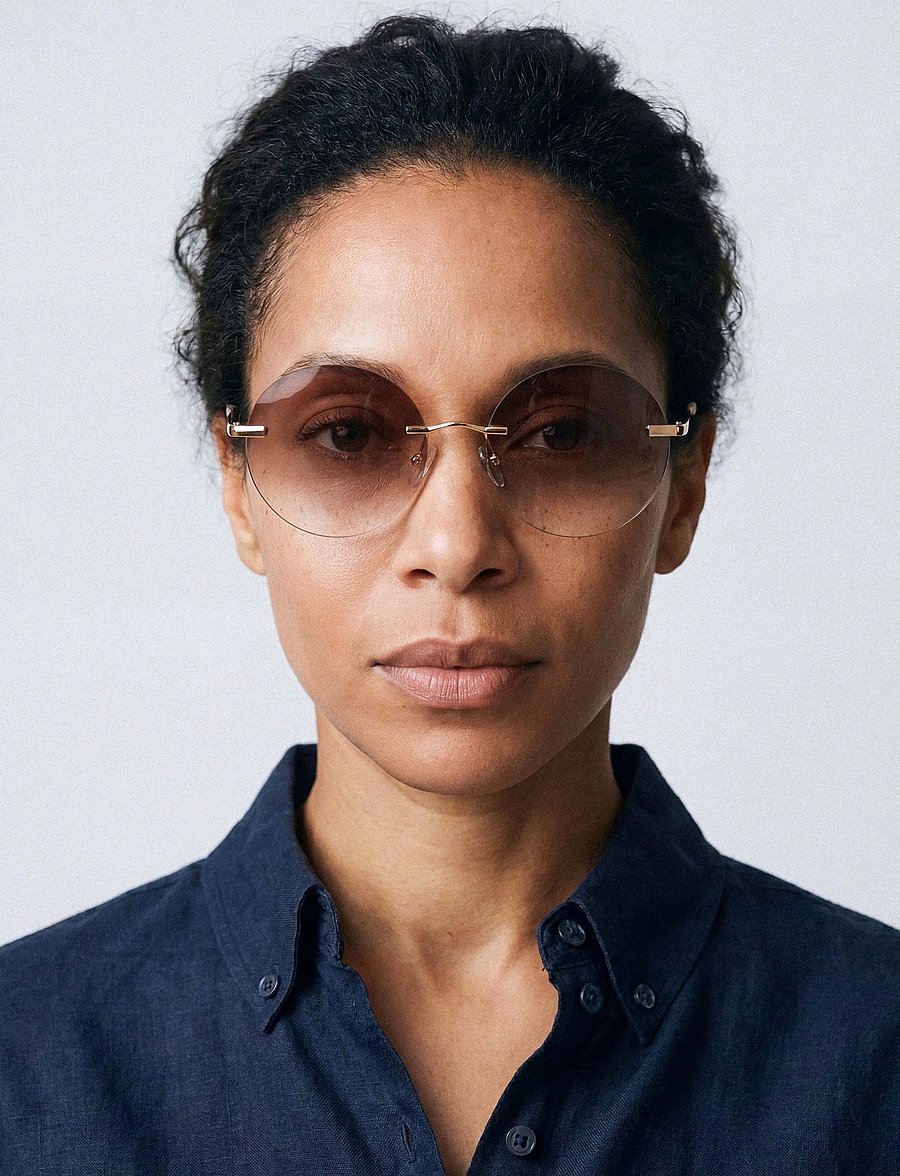 GLAS Eyewear - Grace Gold Rimless Tinted - gold - 0