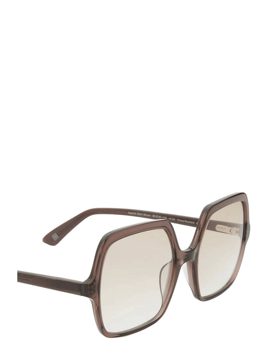GLAS Eyewear - Natalie Dark Brown Tinted - eckiger rahmen - dark brown - 3