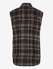 Global Funk - Maline - knitted vests - black brown check - 1