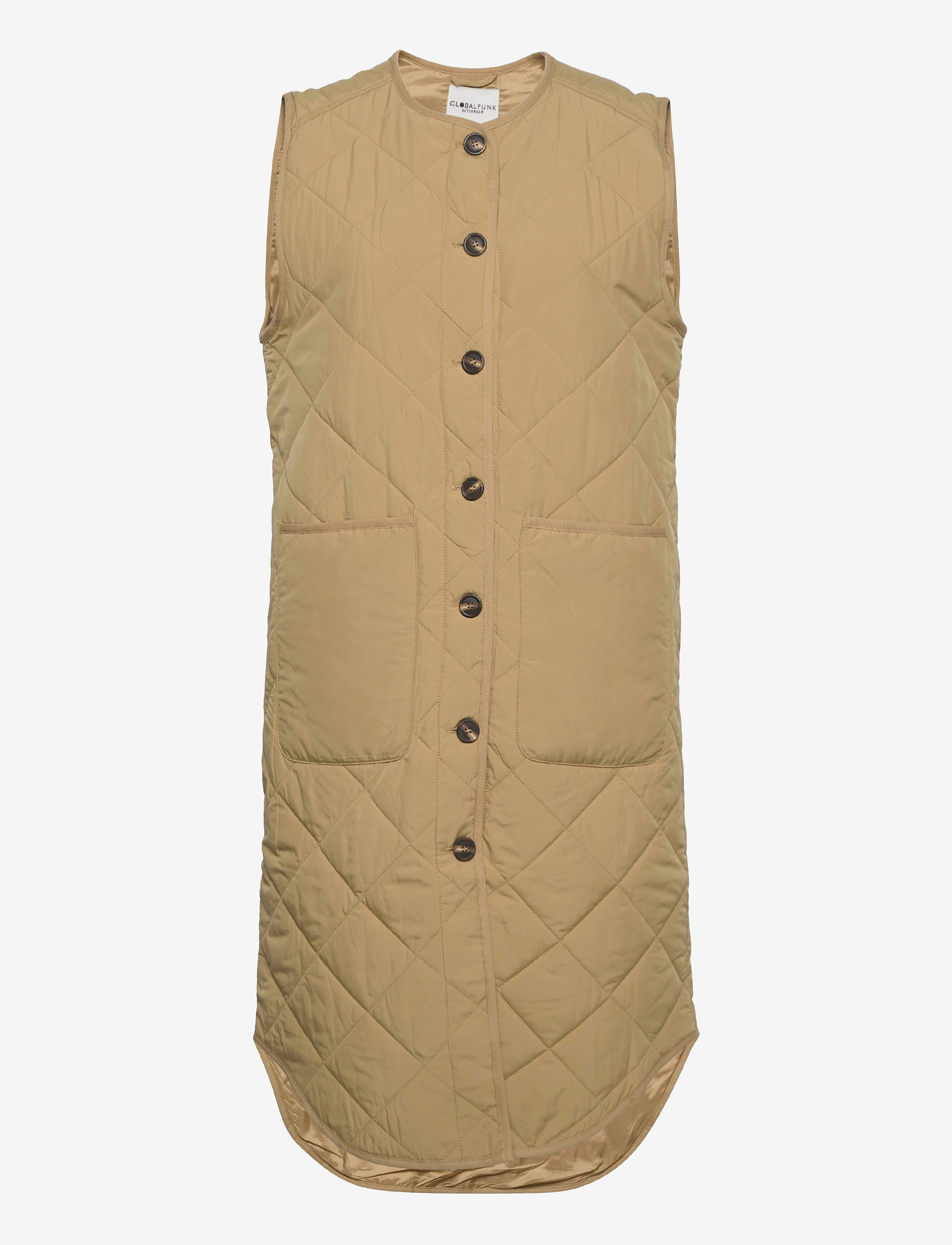 Global Funk Kaison - Vatterede veste - DARK SAND / beige