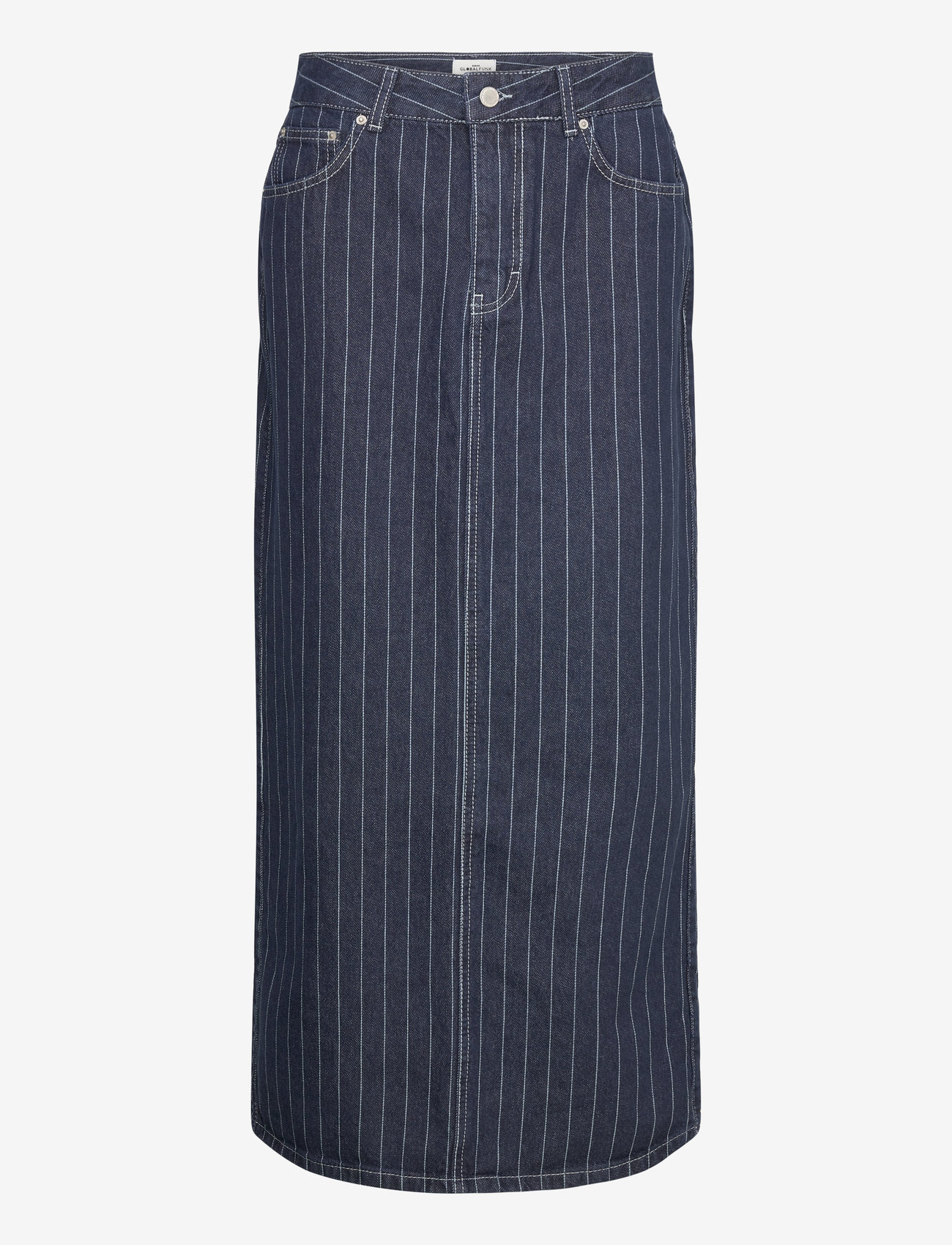Global Funk - Joance-G - jeansröcke - navy pinstripe - 0