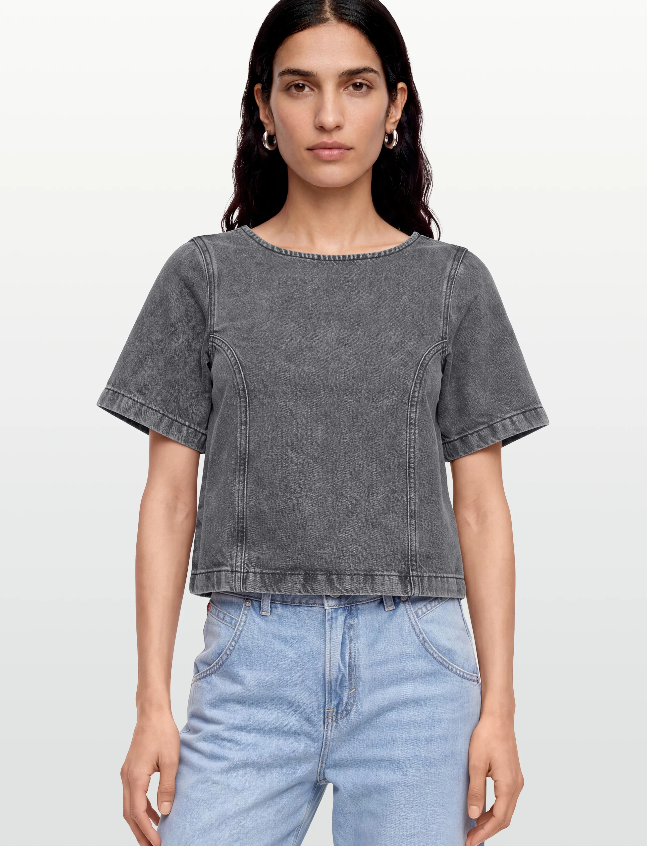 Global Funk - Ananea-G - jeansskjortor - demon grey - 3